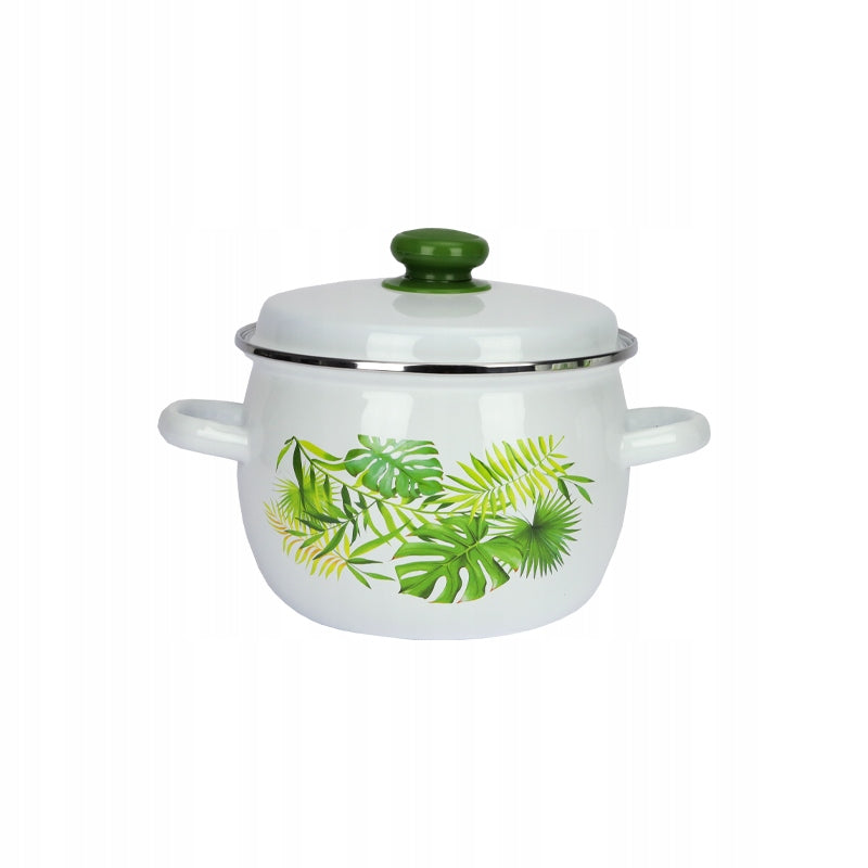 Set of enamel pots MONSTERA 8-piece induction gas Manufacturer code 5906358902674