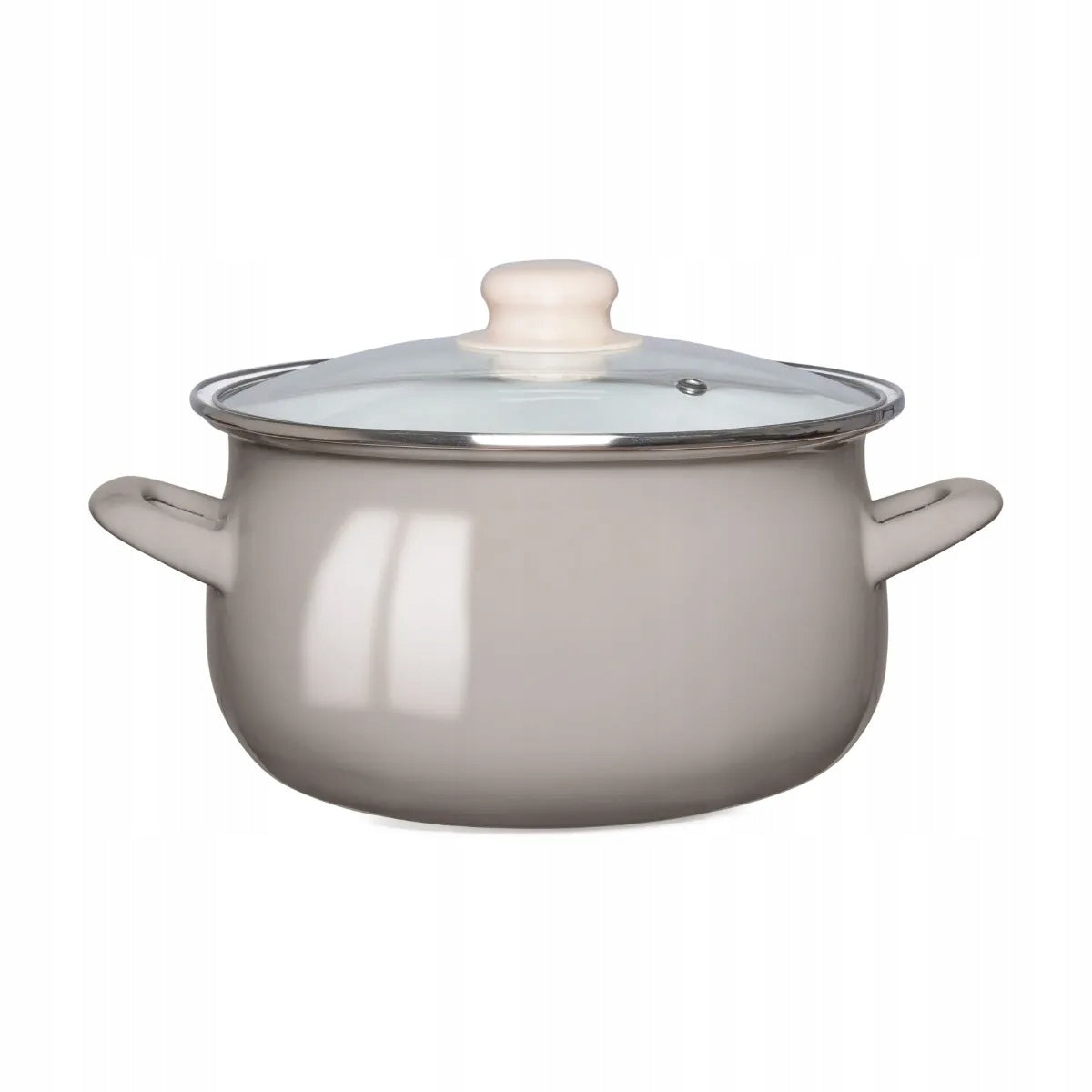 Set of enamel pots Pots induction 8 el gas Altom Design taupe Brand Altom Design