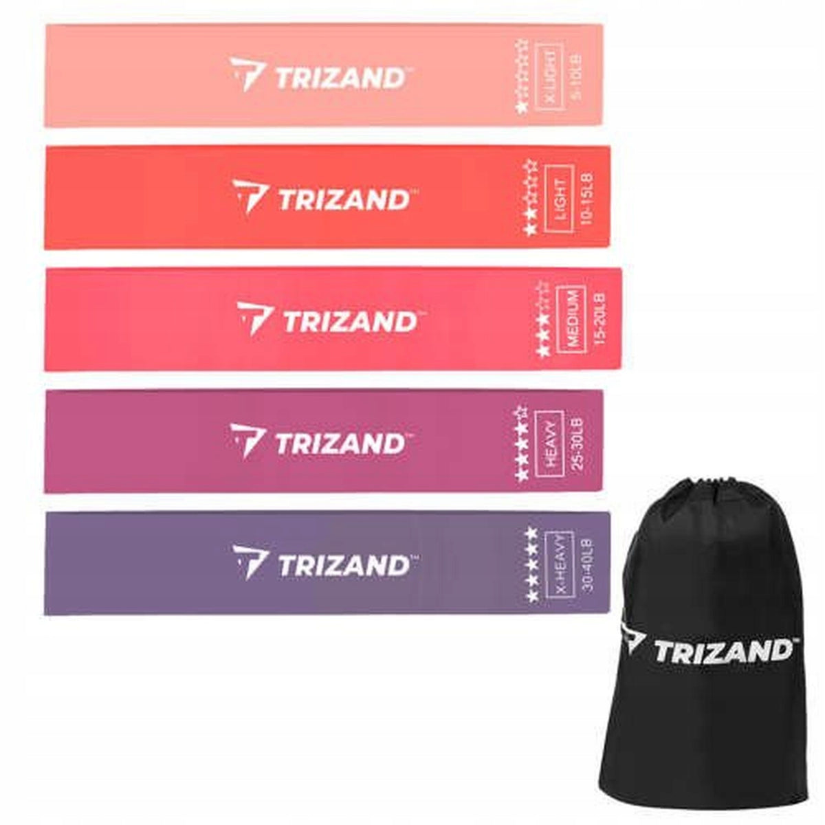 Set of exercise rubbers - 5pcs GC15647