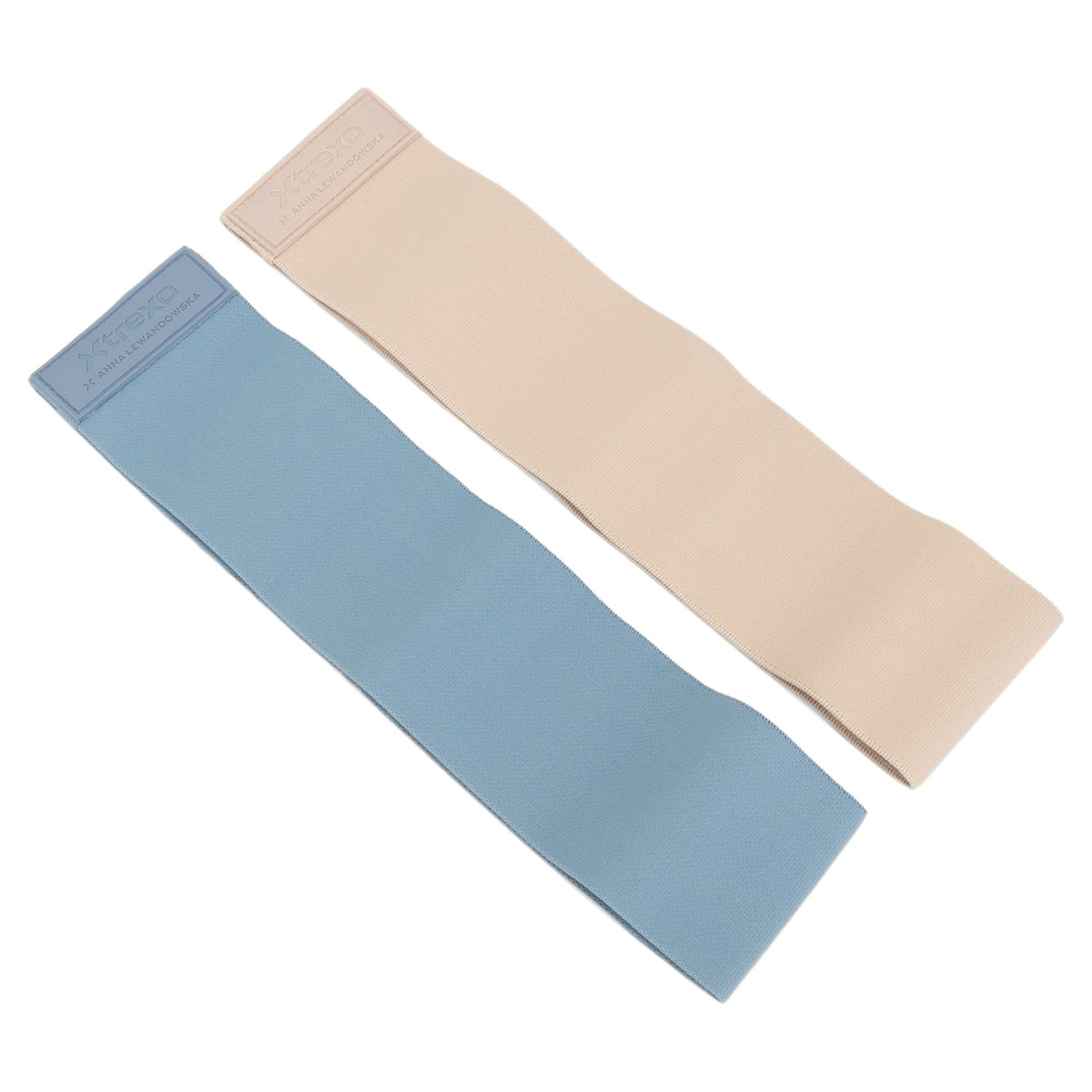 Set of exercise rubbers XTREXO x Anna Lewandowska bands blue FITNESS