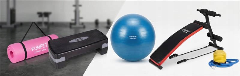 Set of exercise tapes 5pcs rubber for training and fitness 2M FUNFIT Width 150 mm