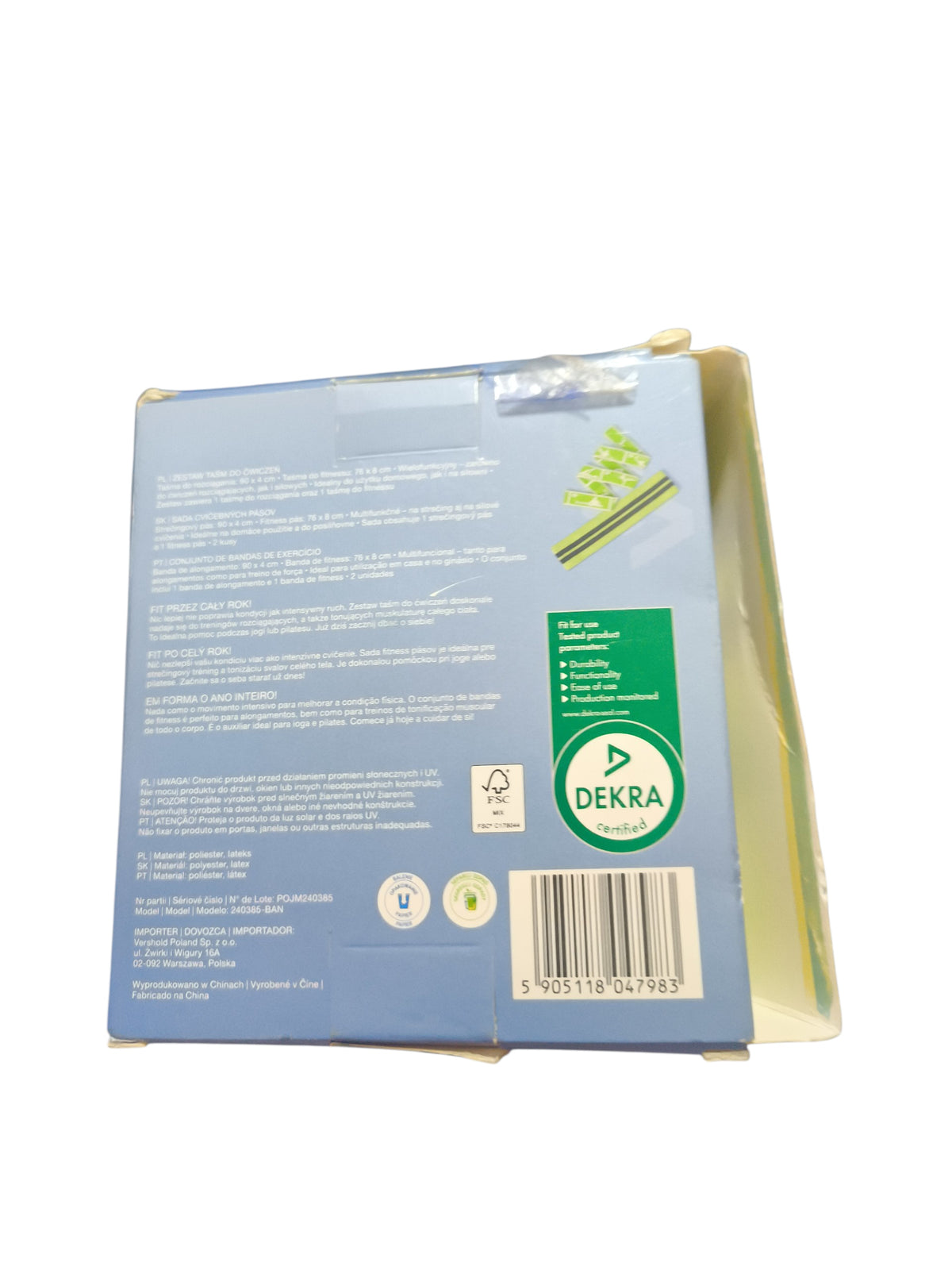 Set of exercise tapes seven for 7 Manufacturer code 5905118047983