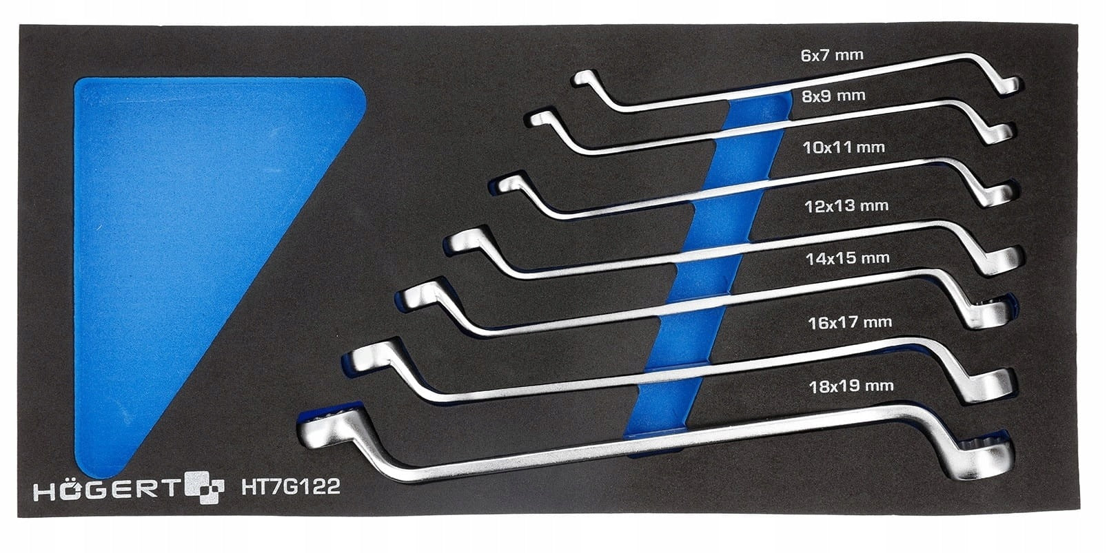 Set of eye wrenches 7 pcs EVA cartridge HT7G122 HOEGERT