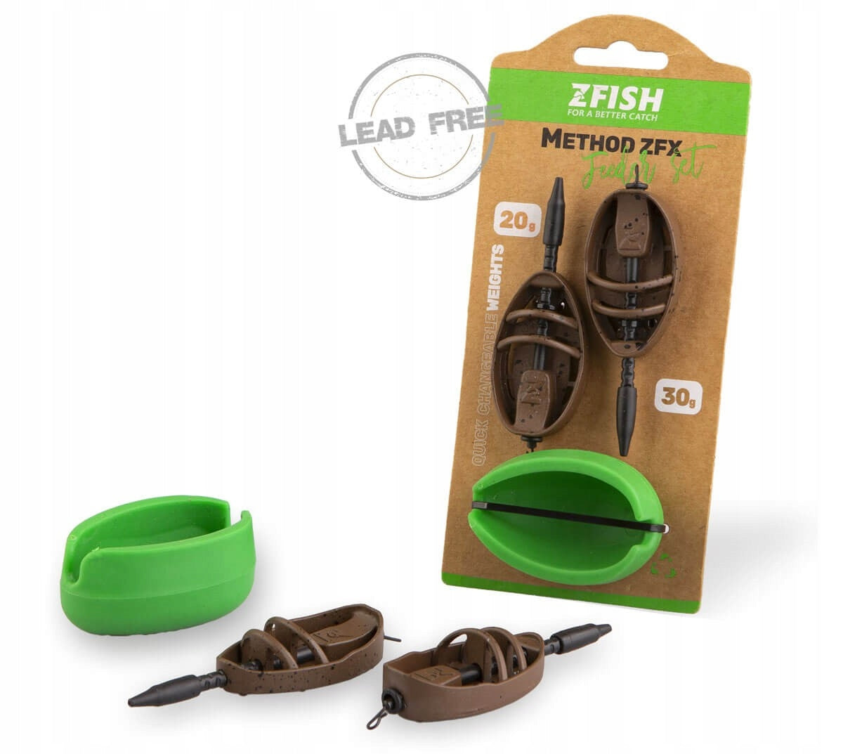 Set of feeder baskets for method with ZFX mold 30+40g ZFISH
