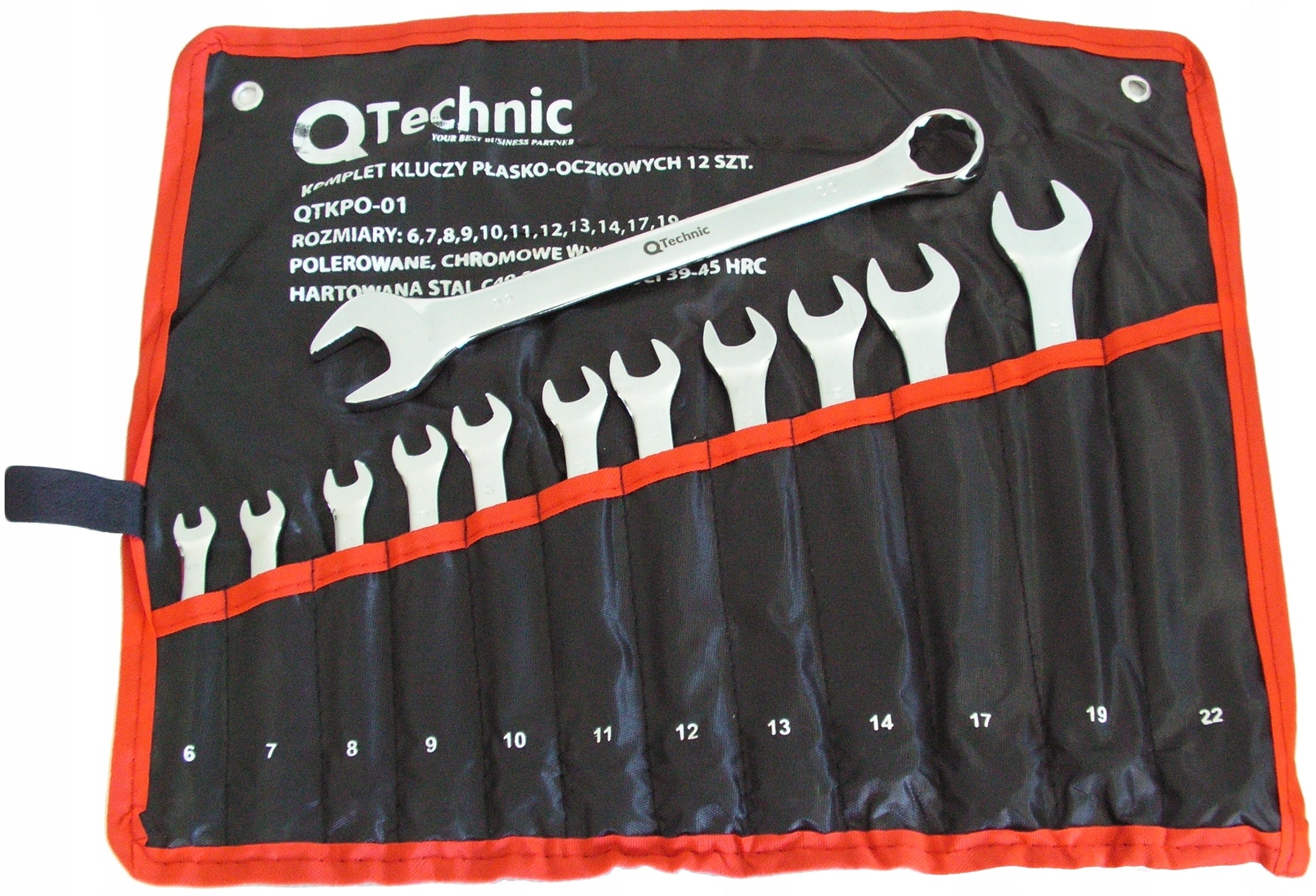 Set of flat-eye wrenches 6-22mm Q- Technic QTKPO-01 Brand Q-Technic