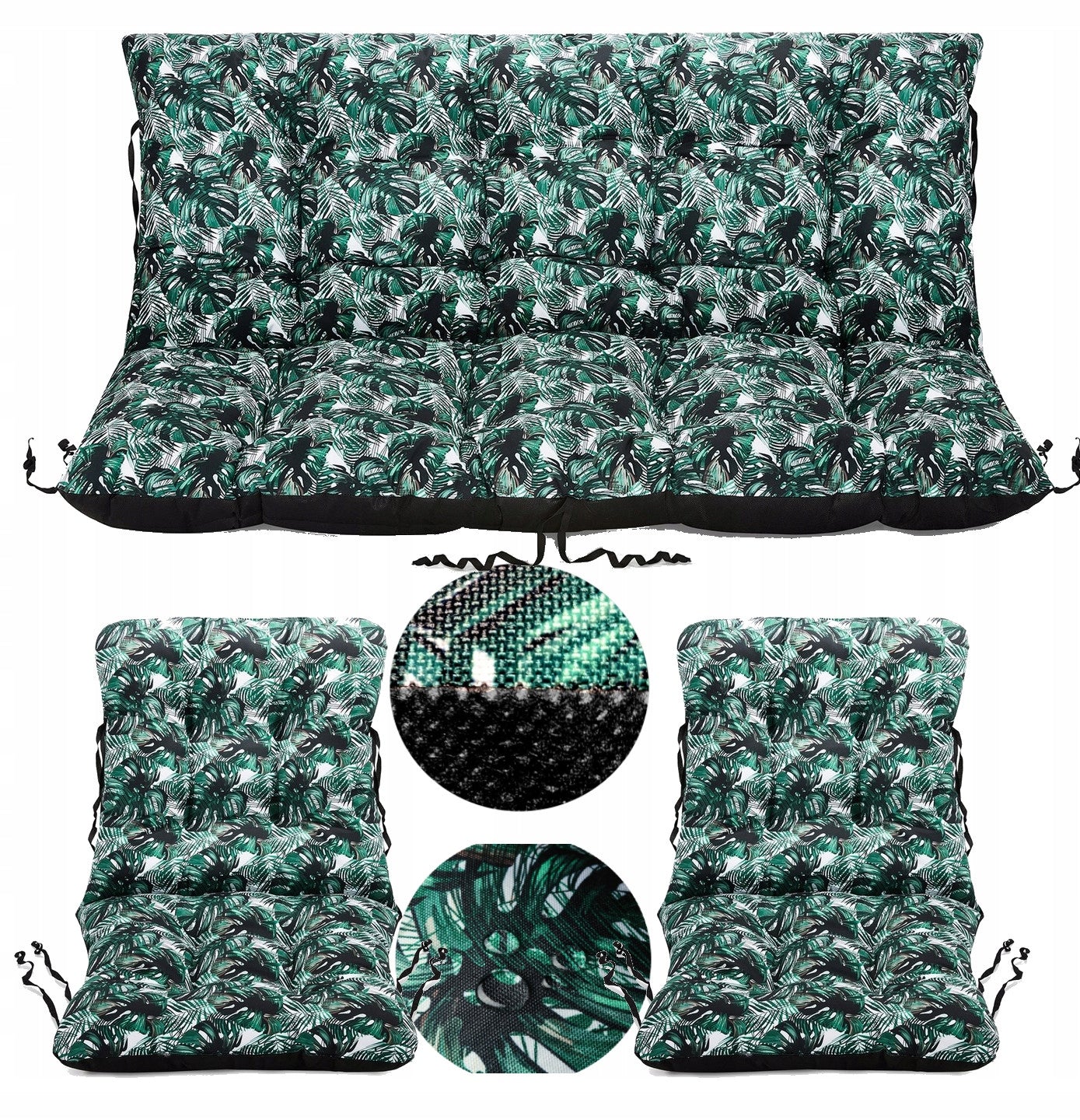 Set of furniture cushions RATTAN 110x100 2+1 bench