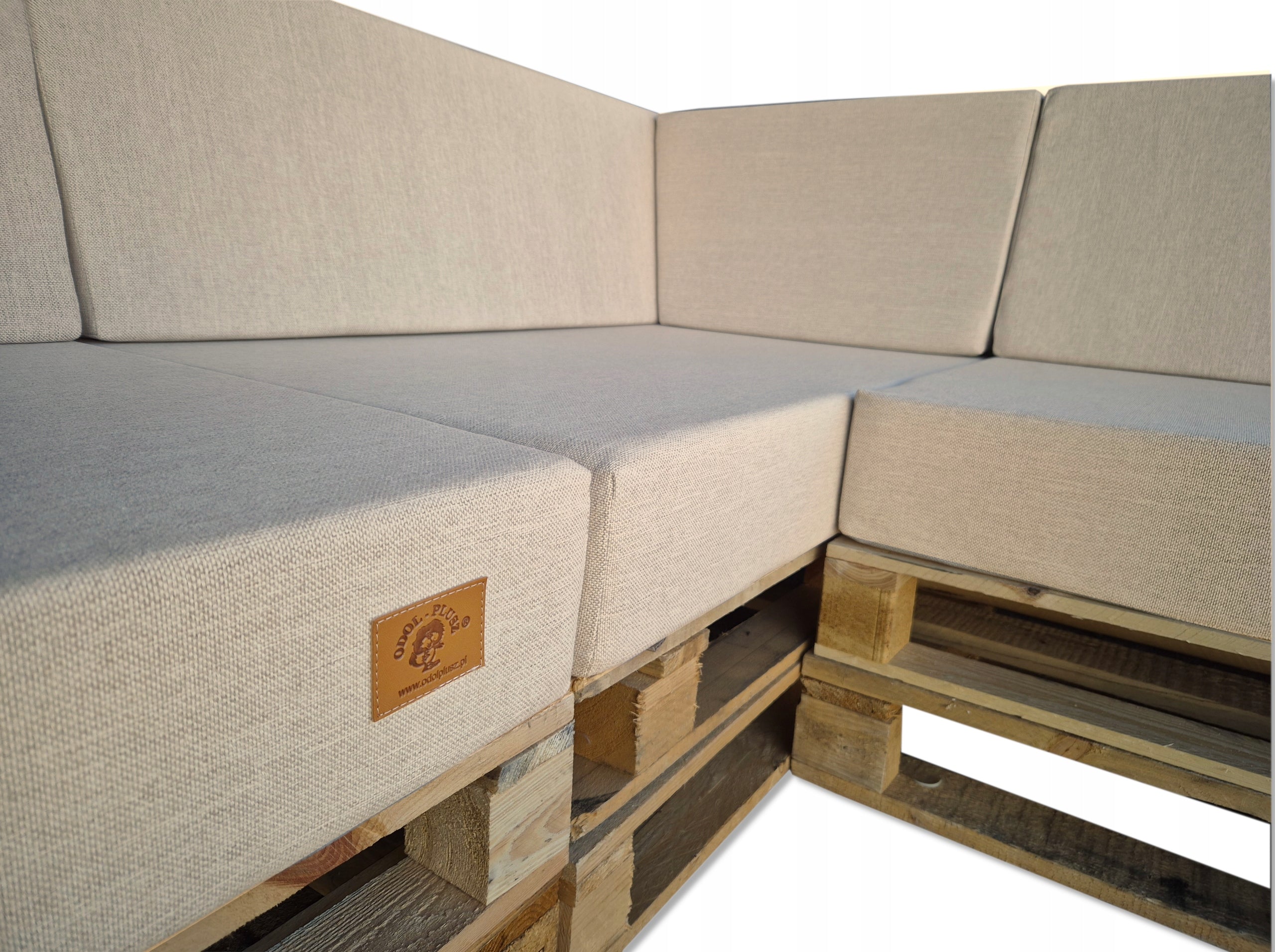 Set of garden cushions with backrest Pallets Corner -3 pcs. 120x80 + 40x120 Manufacturer code ZESTAW-NAR-JBEŻ