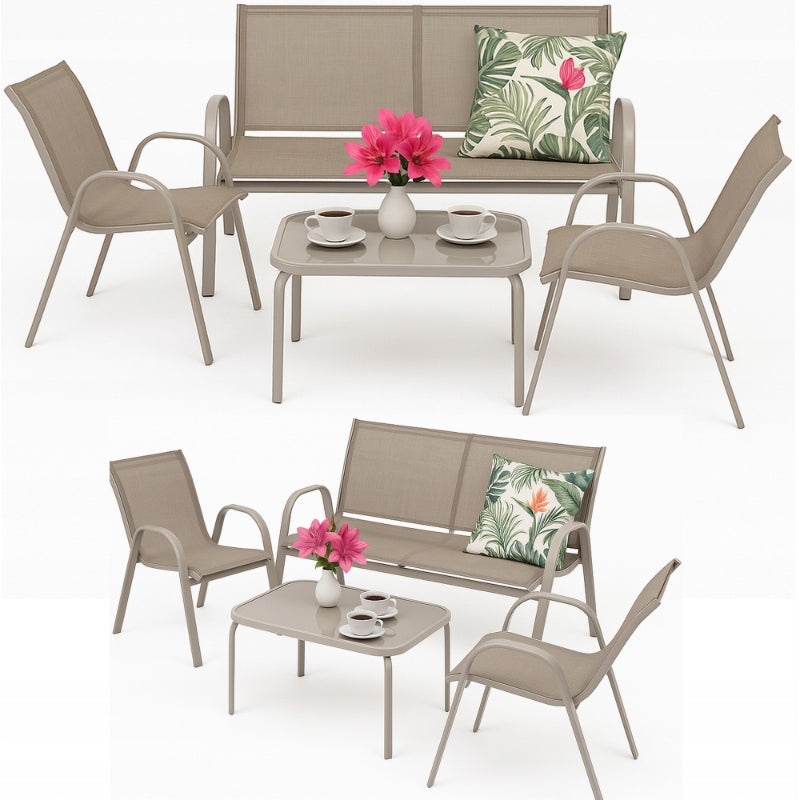 Set of garden furniture 2 x chair sofa table Garden set for TERRACE