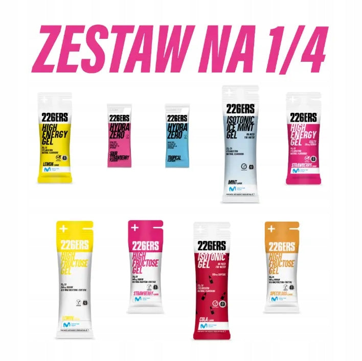 Set of gels 226ERS 1/4 IRONMAN strategy nutrition triathlon