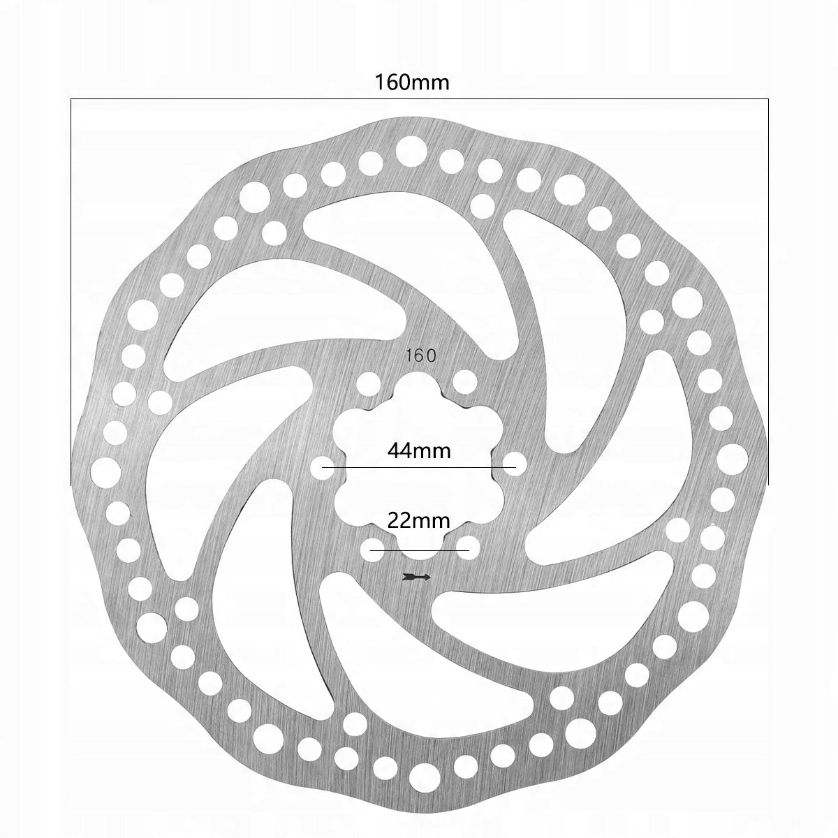Set of hydraulic disc brakes for bicycle Installation dual-sided