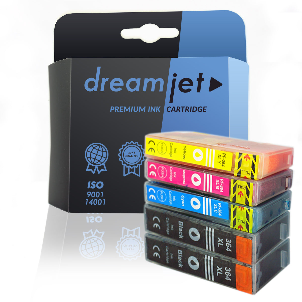 Set of inks for HP PhotoSmart 6510 6520 7510 7520