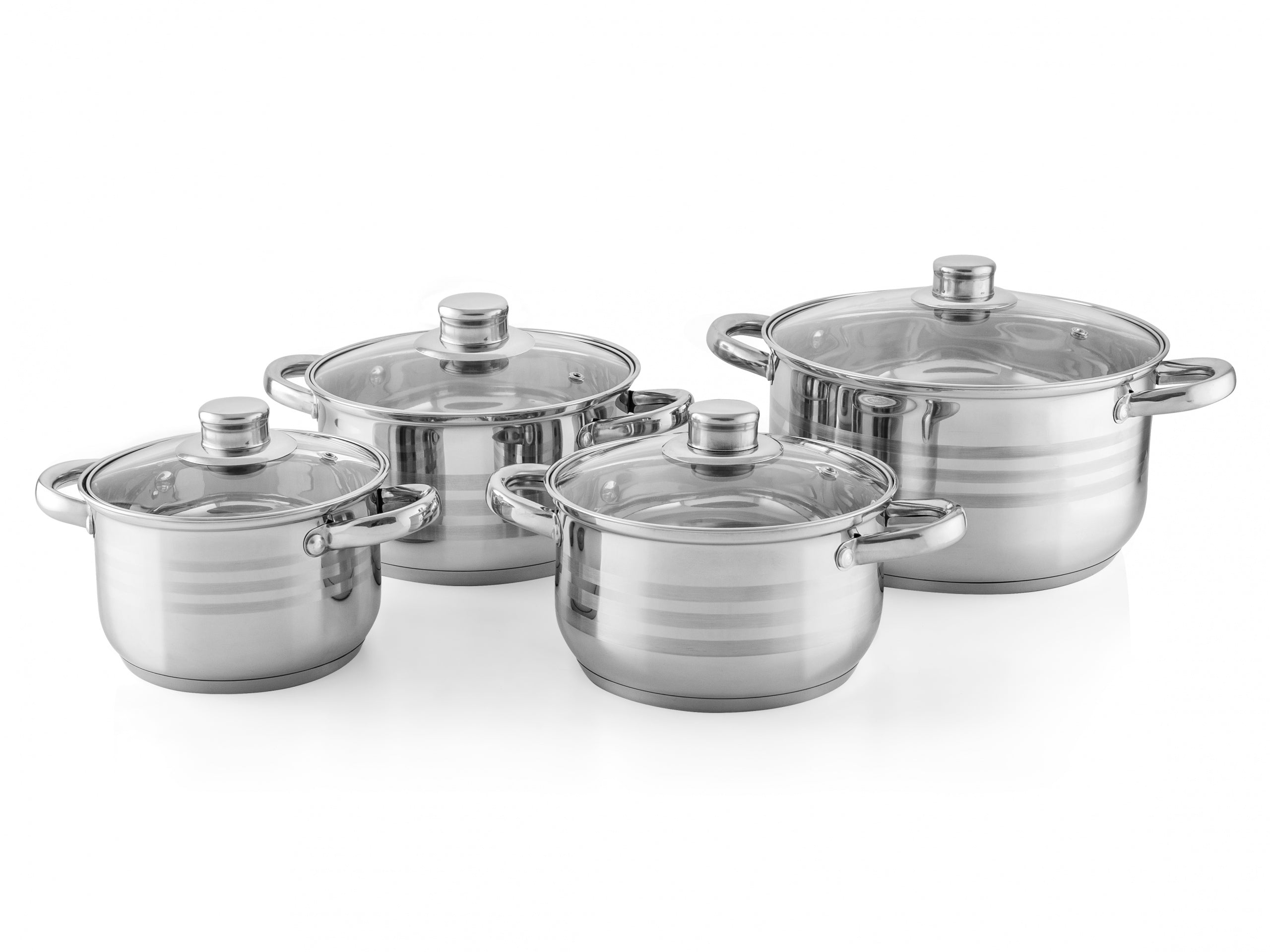 Set of kitchen pots and lids Florina Anter stainless steel 8 el. Manufacturer code 5K0572