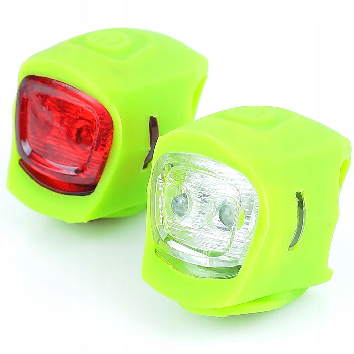 Set of lamps, bicycle lights for bicycle - green