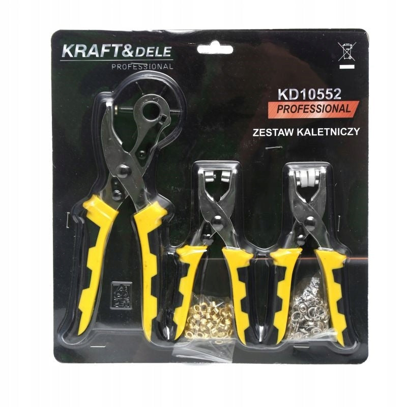 Set of leatherettes + eyelets + naps KD10552 Packaging status original