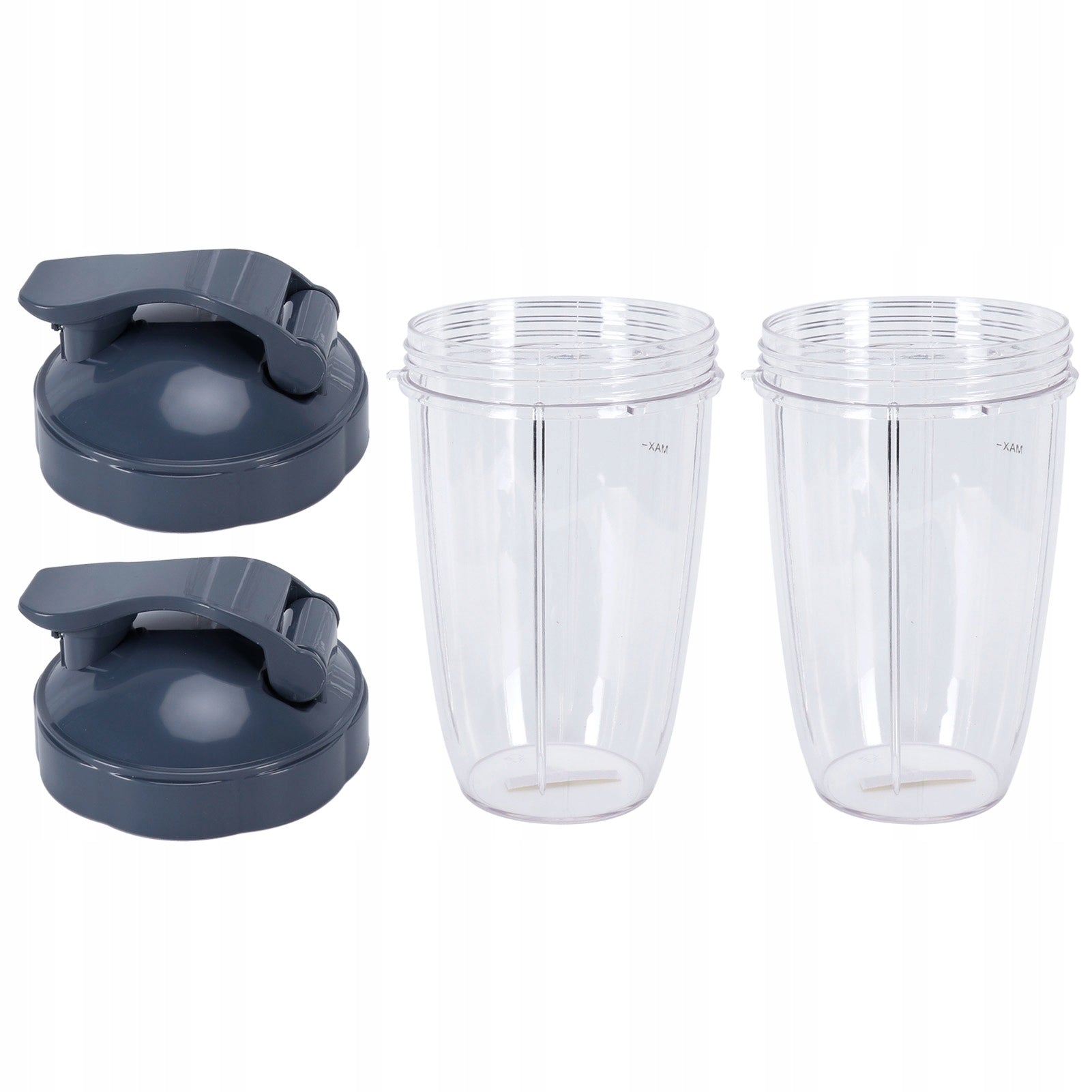 Set of lids for containers with transparent blender with a capacity of 24