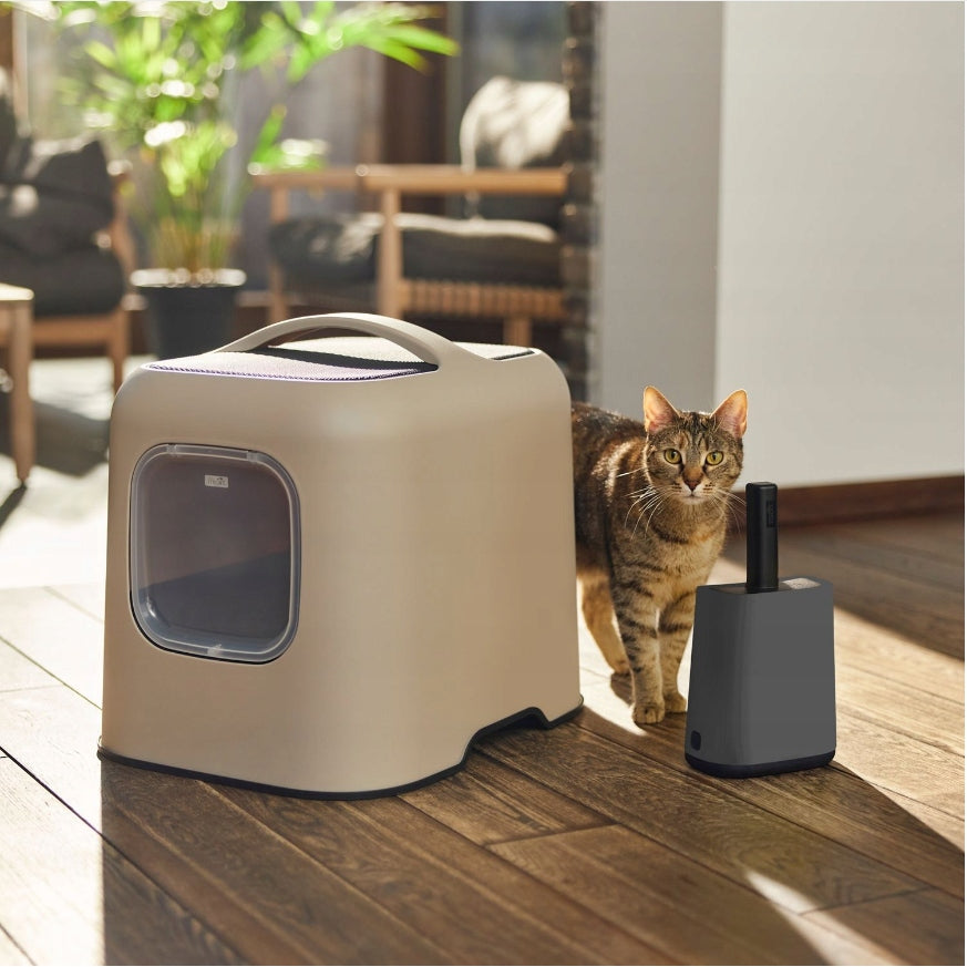 Set of litter spatula with stand and bags - order at the litter box cat Model Mypet Cleaning Set