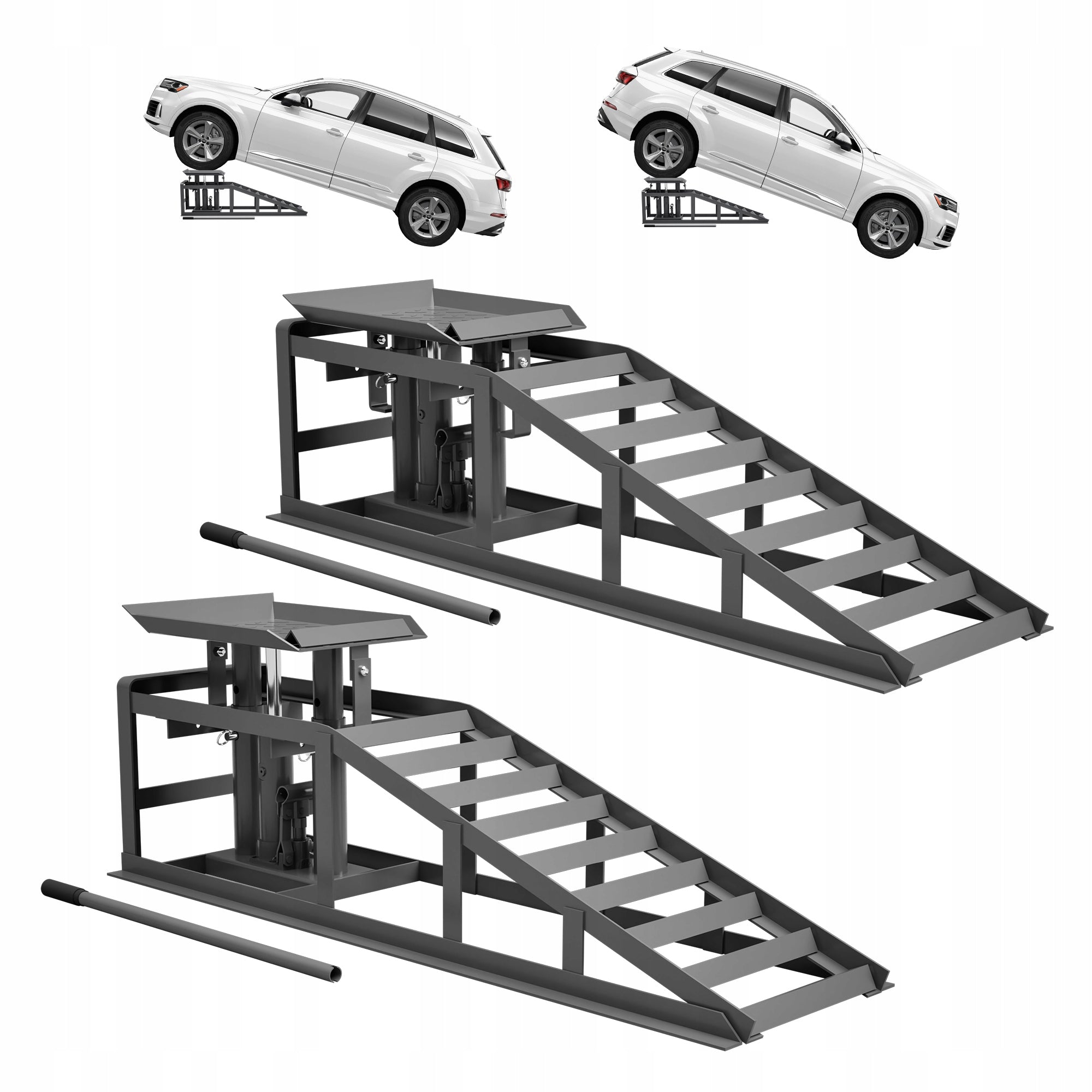 Set of loading ramp for car, two-piece, height adjustable Manufacturer code 8001819961072