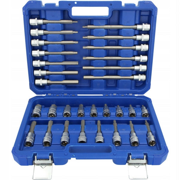 Set of long Allen sockets 1/2" 5-19mm 30 pcs. BRILLIANT TOOLS EAN (GTIN) 4042146775905