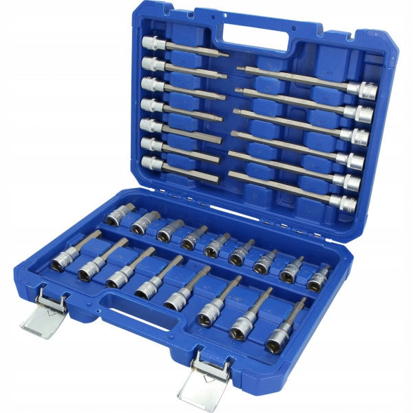 Set of long Allen sockets 1/2" 5-19mm 30 pcs. BRILLIANT TOOLS
