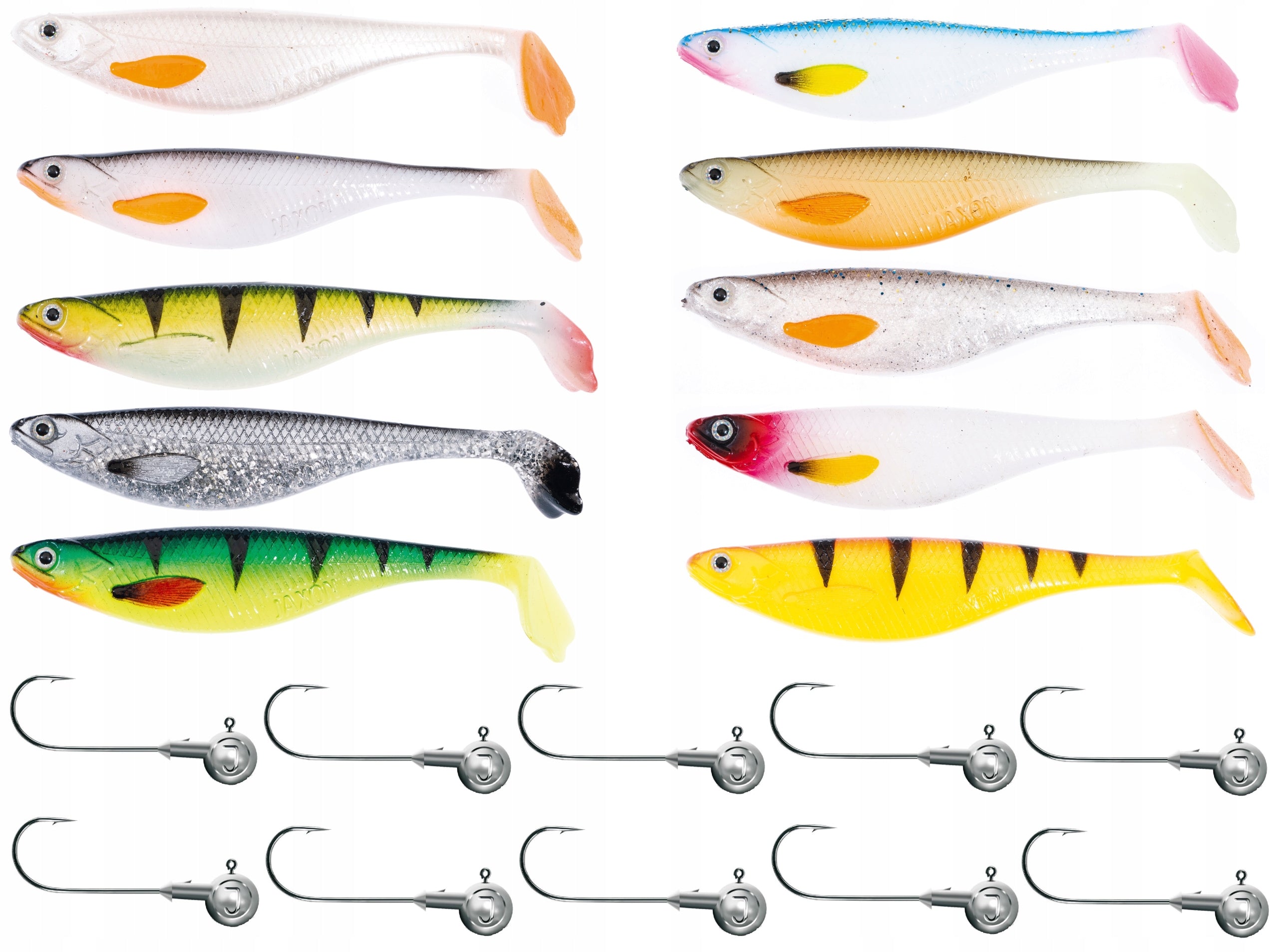 Set of lures Jaxon Ripper 3D pike 10x head