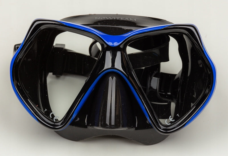 Set of mask + two-valve pipe - blue Color black