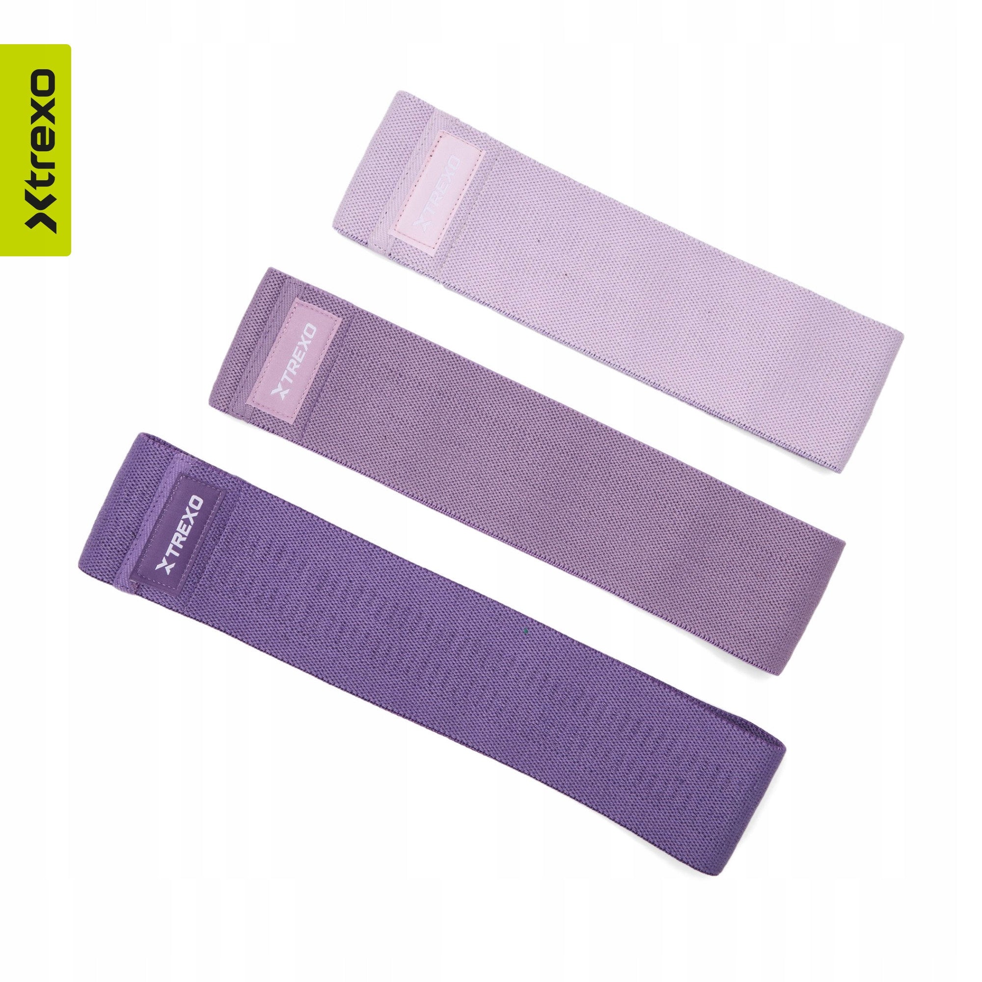 Set of material tapes 3pcs multicolor FOR EXERCISE HIGH QUALITY FITNESS Brand Xtrexo
