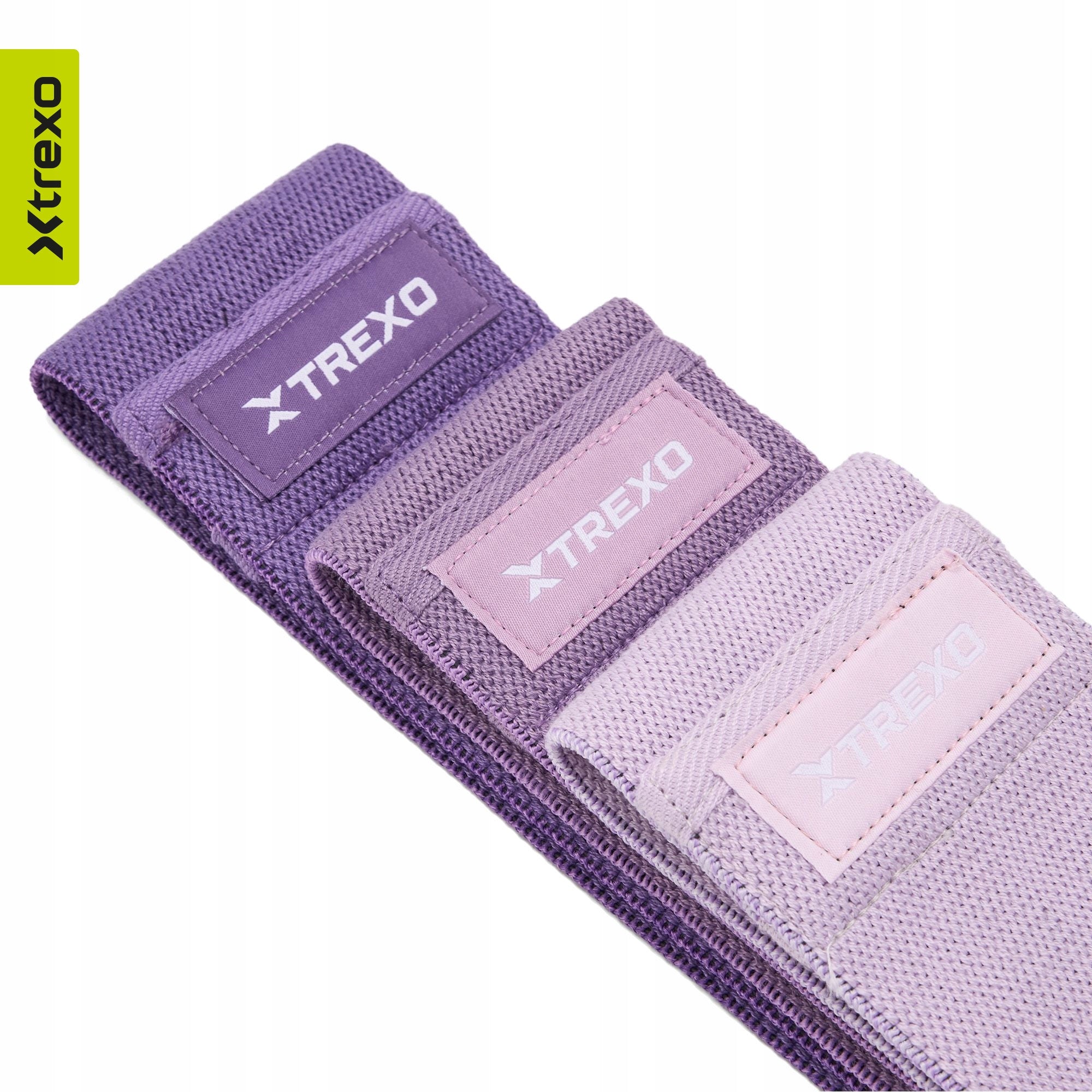 Set of material tapes 3pcs multicolor FOR EXERCISE HIGH QUALITY FITNESS Width 8 mm