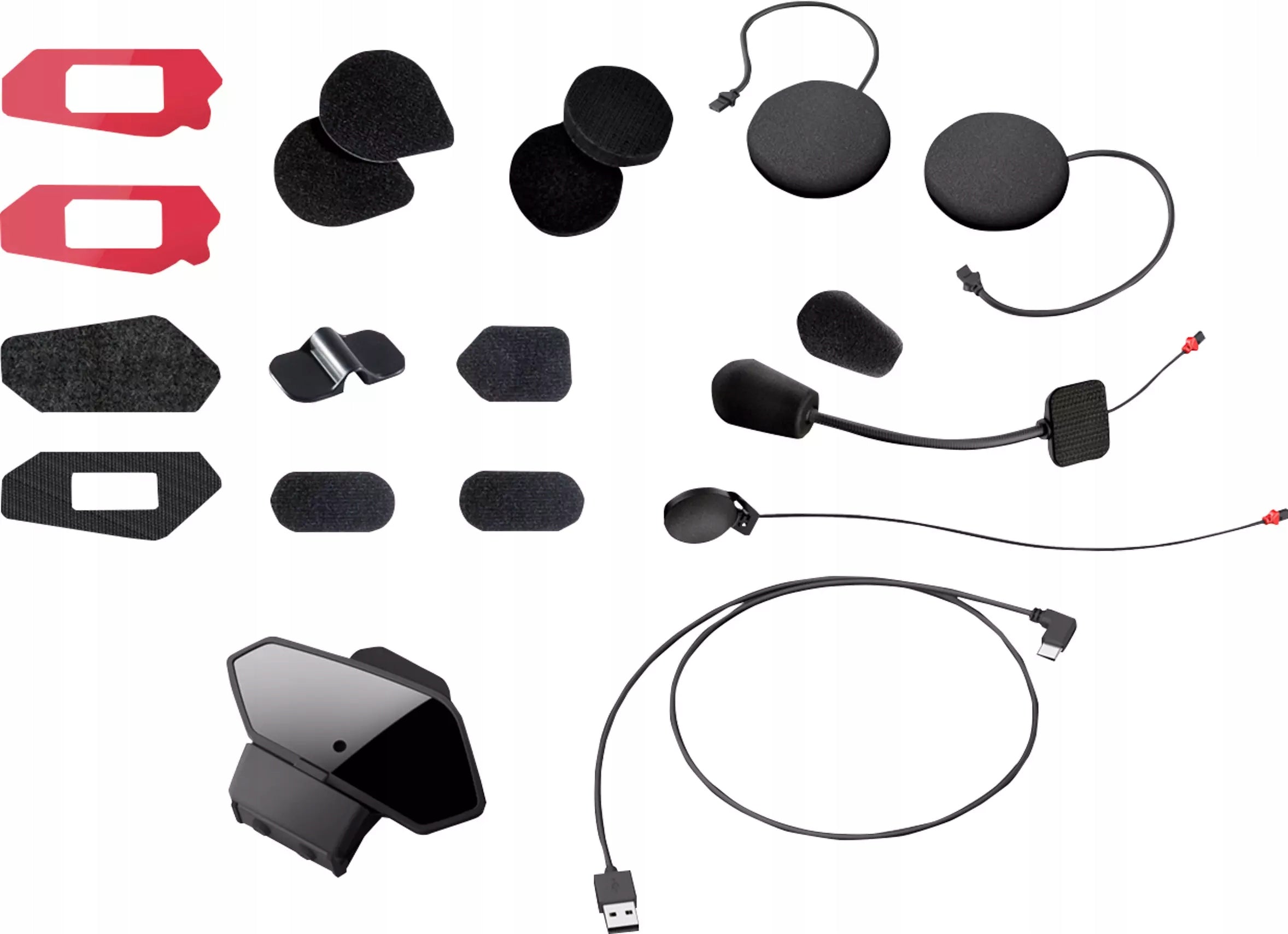 Set of microphone and cover headphone mounts for intercom Sena 50R - 50R-A