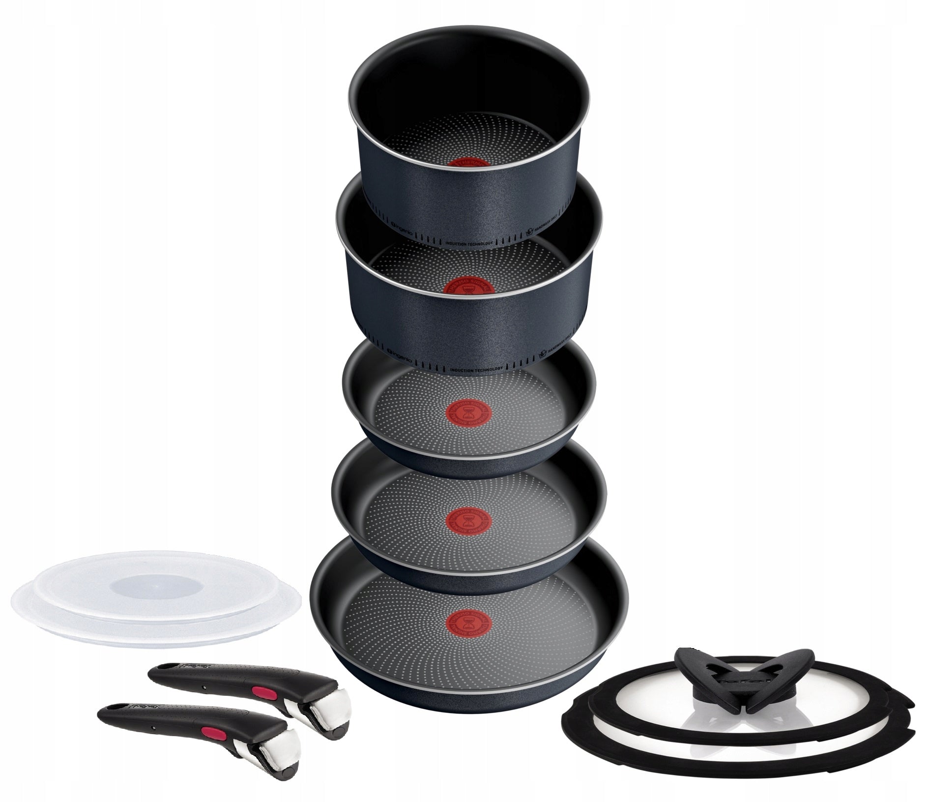 Set of pan pots Tefal Ingenio So'Light 11el. induction+Ingenio handle Manufacturer code L7239323 L9863153