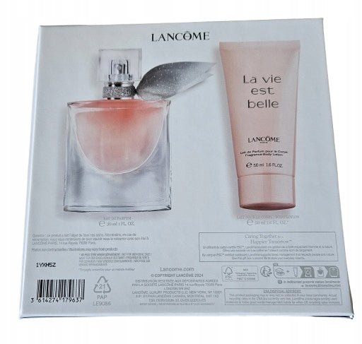 Set of perfume and lotion Lancôme La Vie Est Belle 30 ml EDP, 50 ml Brand Lancôme