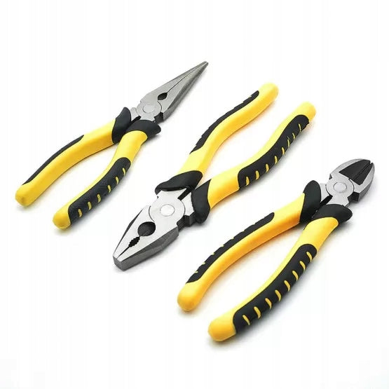 Set of pliers 3 pcs. 190 – 200mm universal, elongated, side Kind set