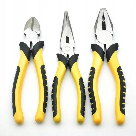 Set of pliers 3 pcs. 190 – 200mm universal, elongated, side