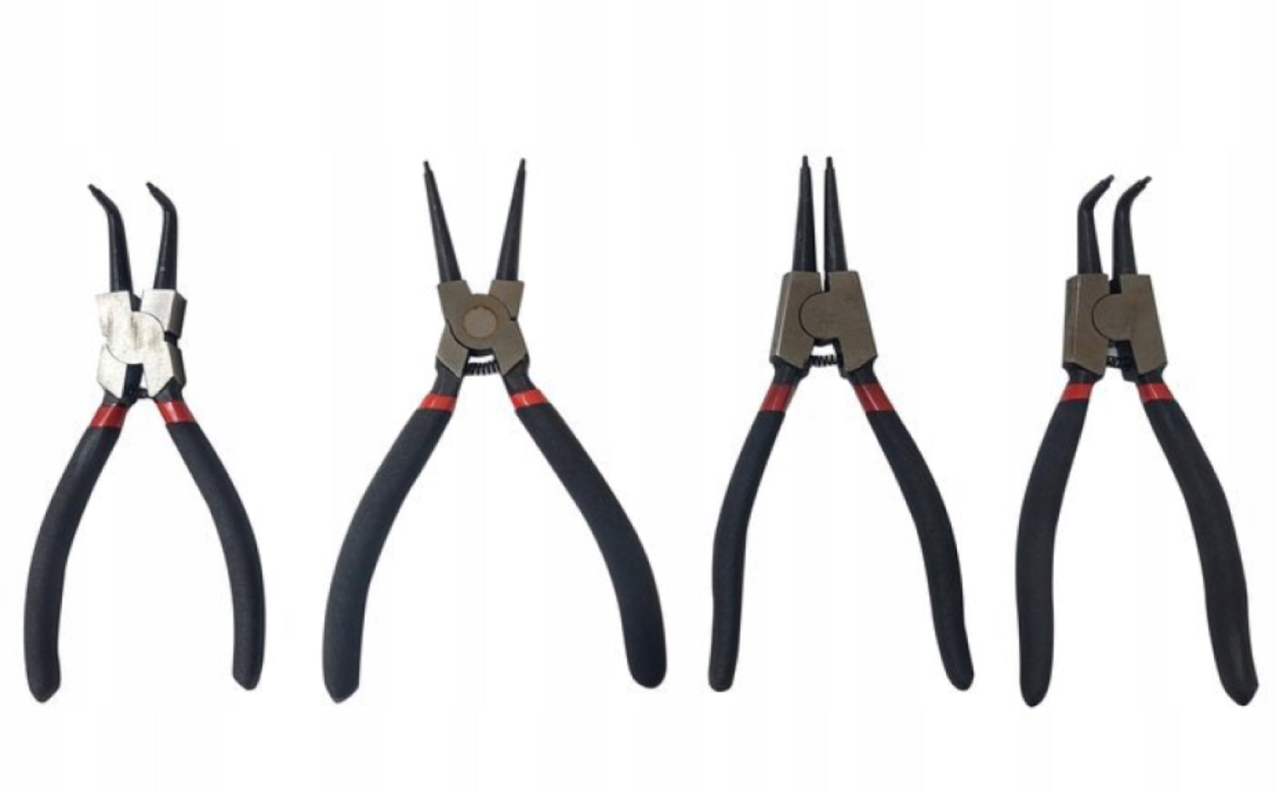 Set of pliers for seeger rings 8" 200 mm