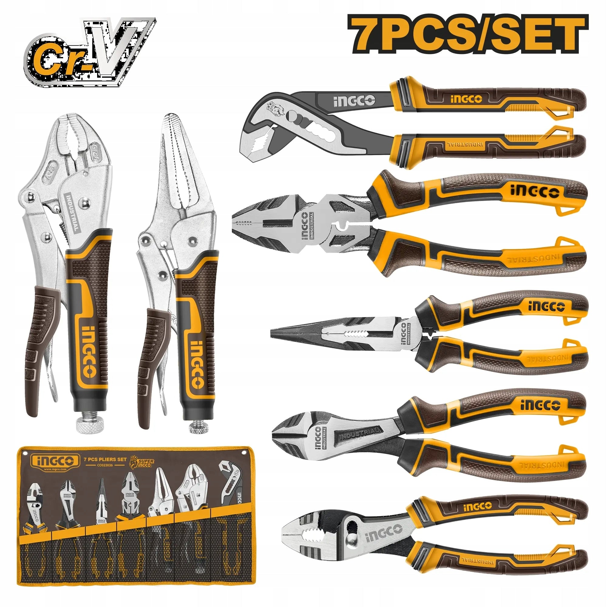 Set of pliers, pliers, 7pcs
