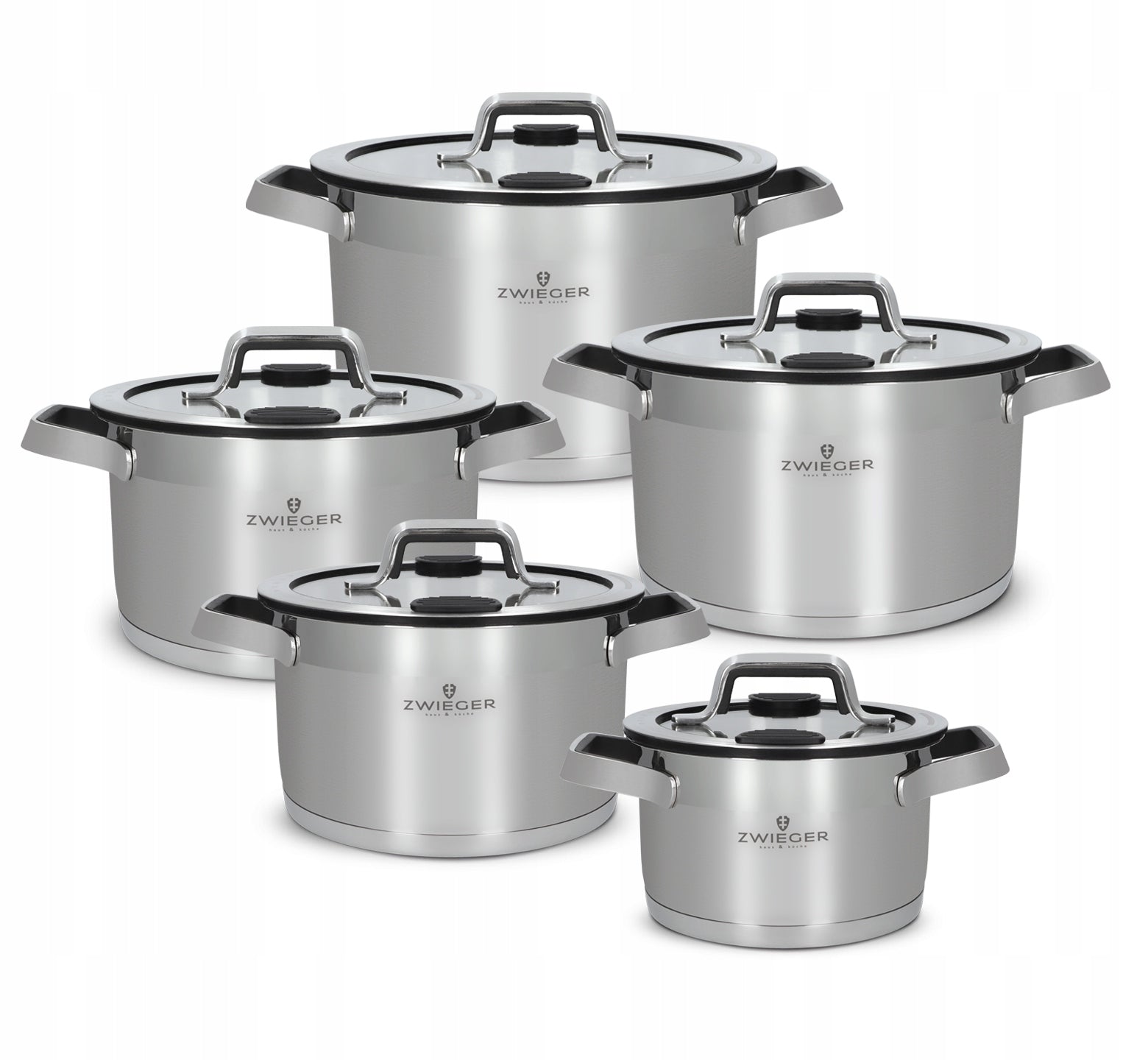 Set of pots 10 el. Klassiker PRO Black Zwieger
