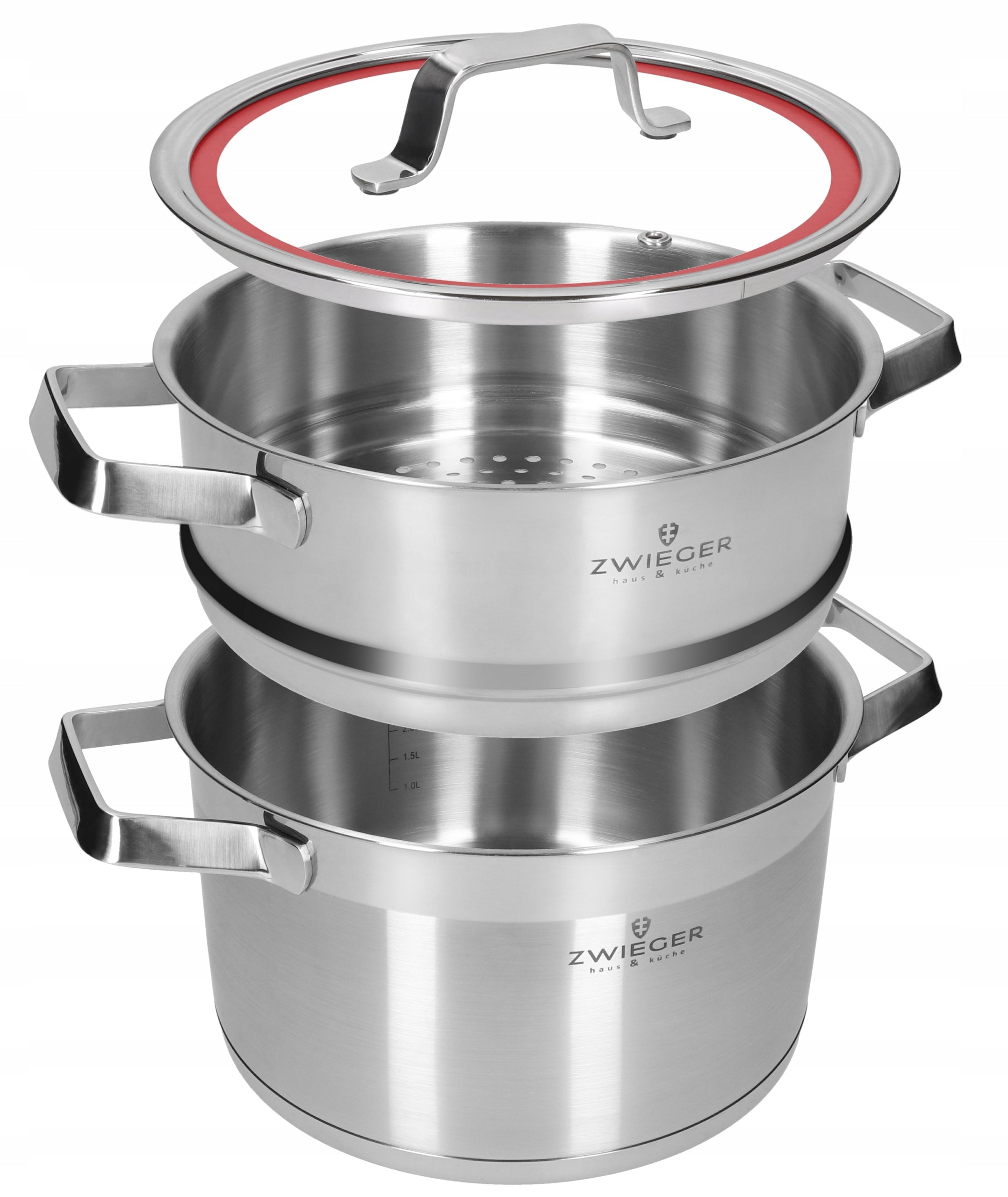 Set of pots 11 el. Klassiker Zwieger + Pans 24 and 28 cm Forte Line Klassiker