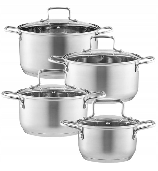 Set of pots Ambition Hugo stainless steel 8 el.