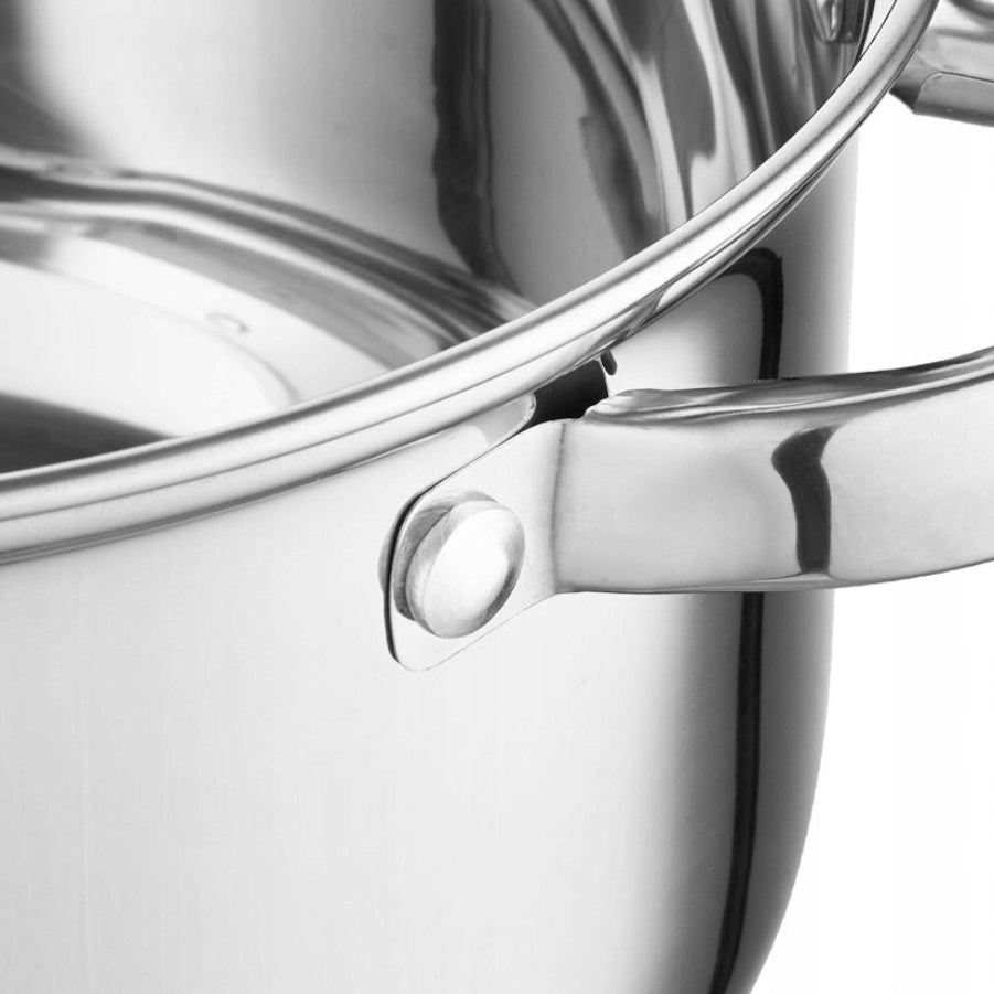 Set of pots FLORINA Matteo 8 elements Induction Inox Color gray