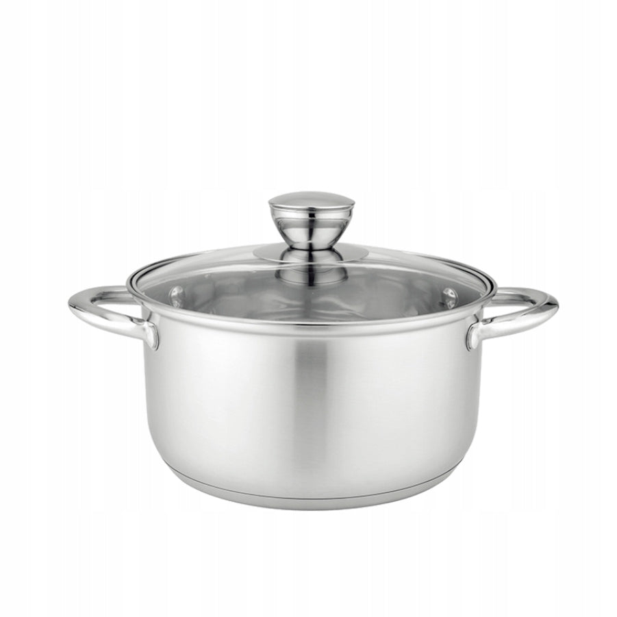 Set of pots FLORINA Matteo 8 elements Induction Inox Line Matteo