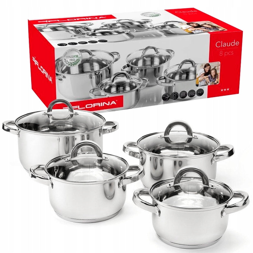 Set of pots Florina Claude stainless steel 8 el. EAN (GTIN) 5907508575359