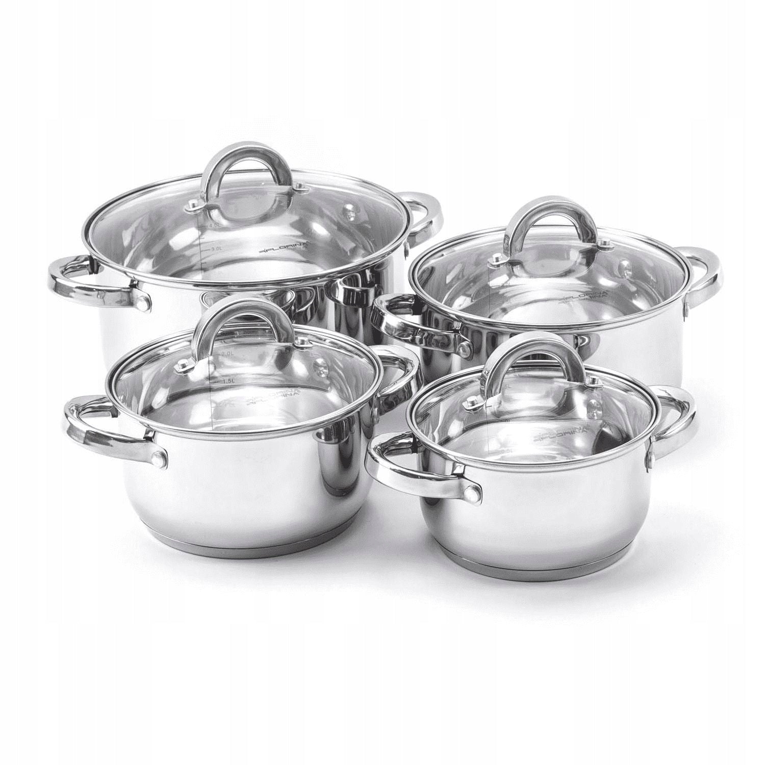 Set of pots Florina Claude stainless steel 8 el. Line Claude