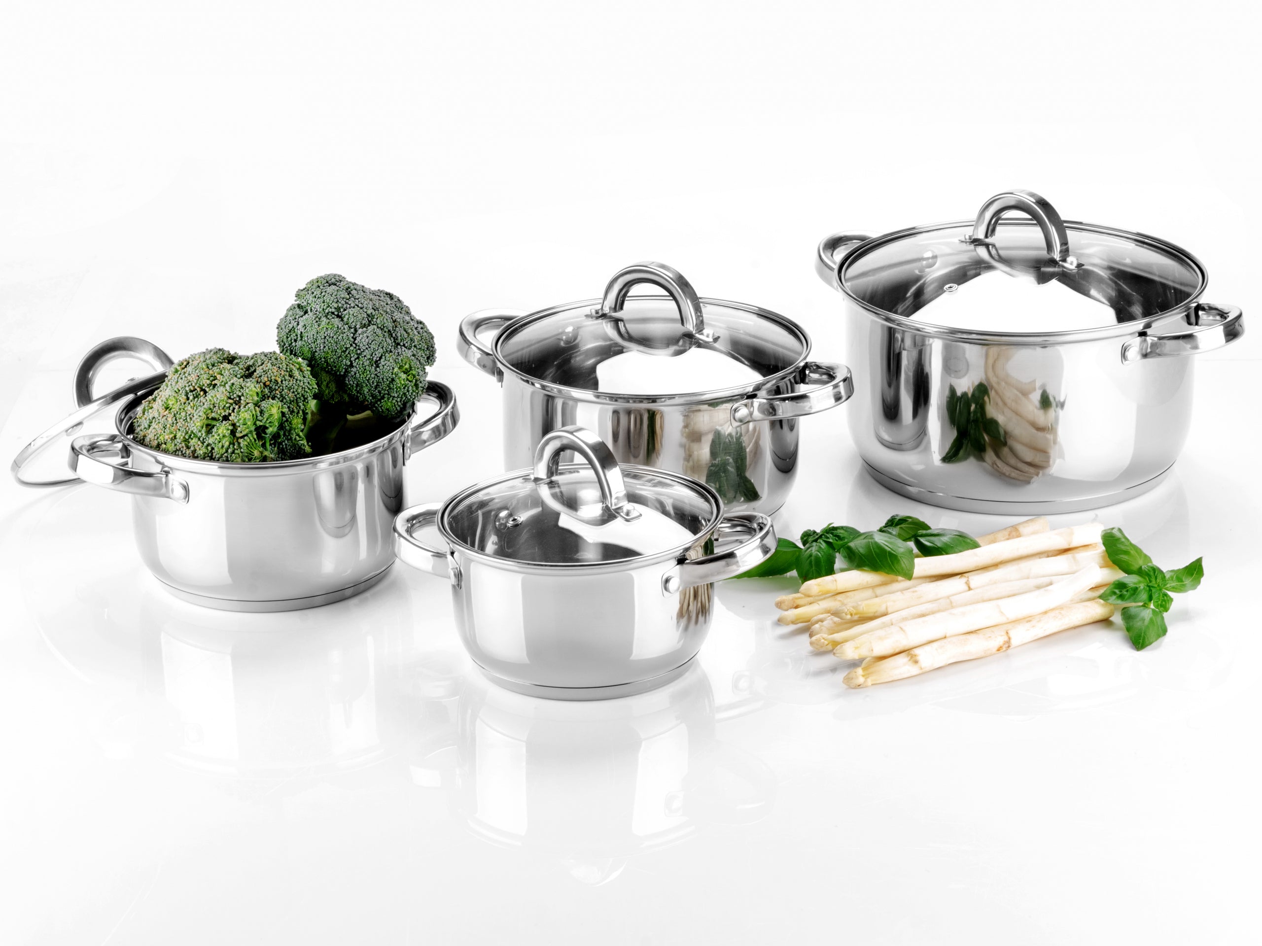 Set of pots Florina Claude stainless steel 8 el. Number of items in the set 8