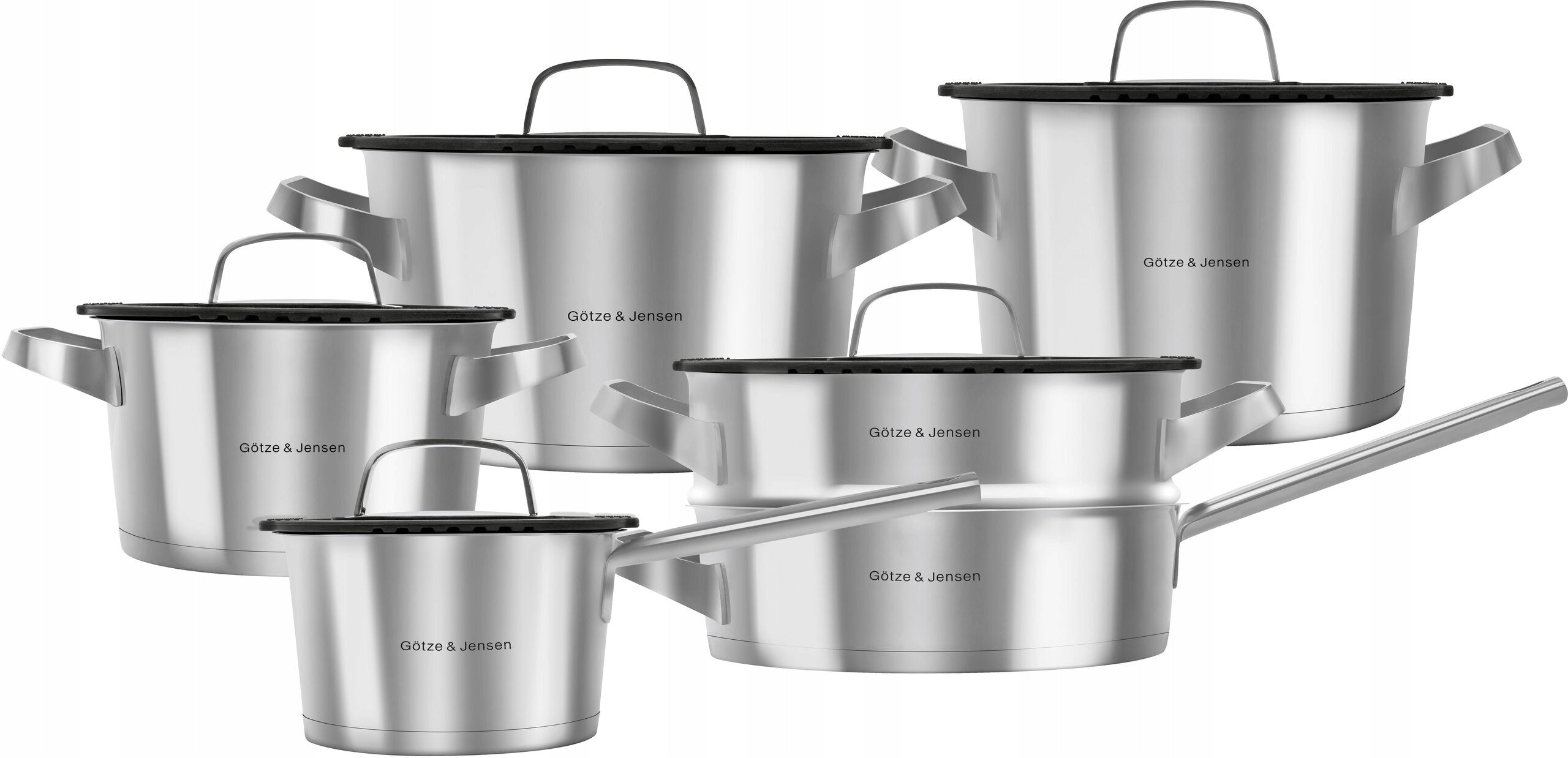 Set of pots GÖTZE & JENSEN Denver CS701 11 elements set Packaging status original