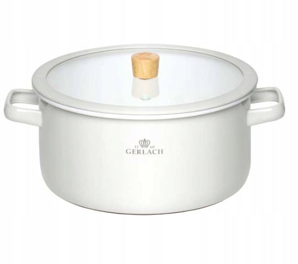 Set of pots Gerlach Natur Enamel Induction Enamel 6 elements Brand Gerlach