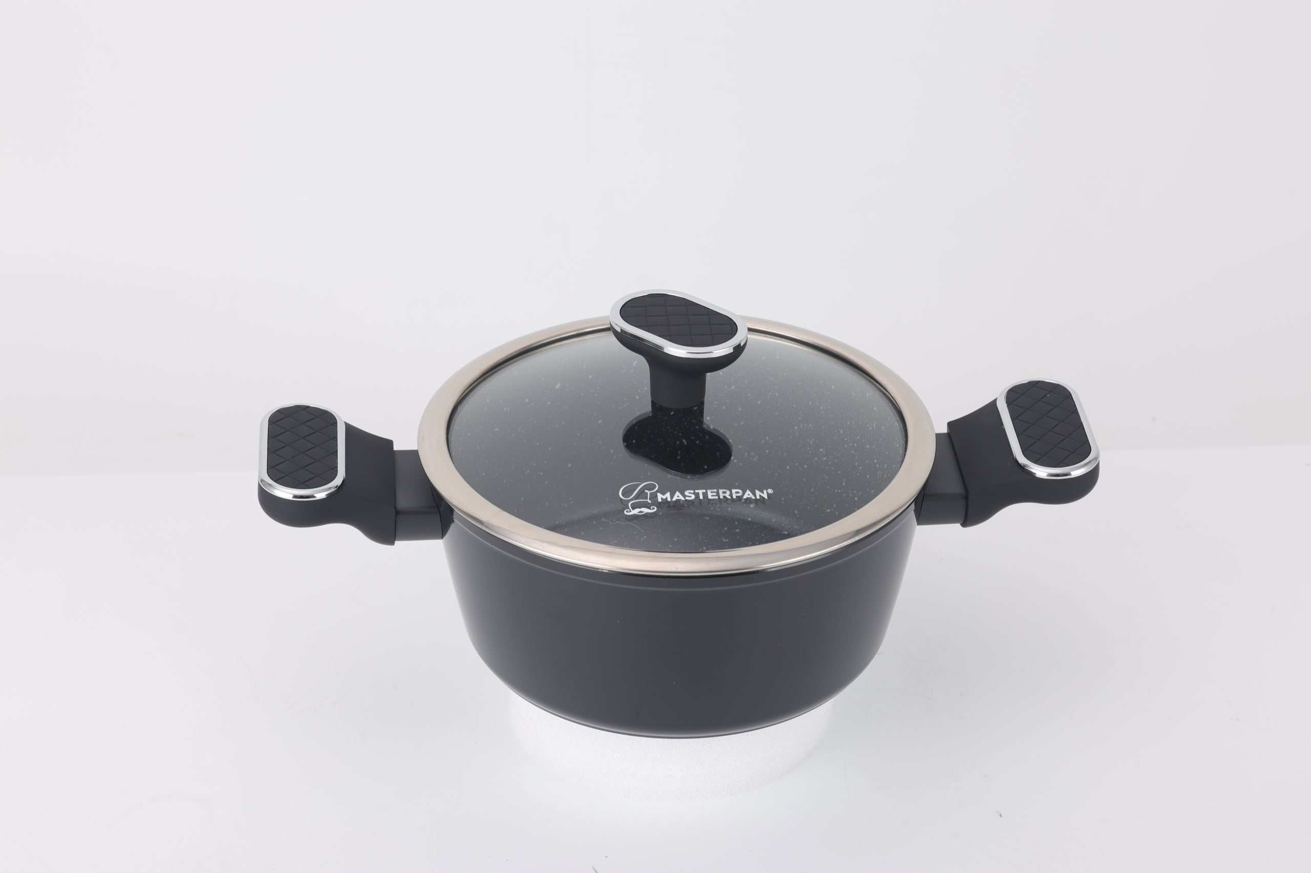 Set of pots Masterpan glass 8 el. Additional information suitable for ceramic cooker suitable for electric cooker suitable for gas cooker suitable for induction cooker heat-resistant handles cover included