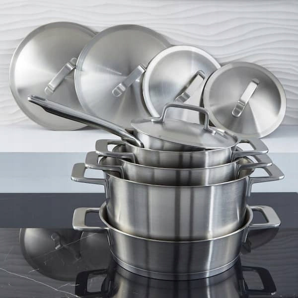 Set of pots Meta BergHOFF 10 element stainless steel Manufacturer code Meta