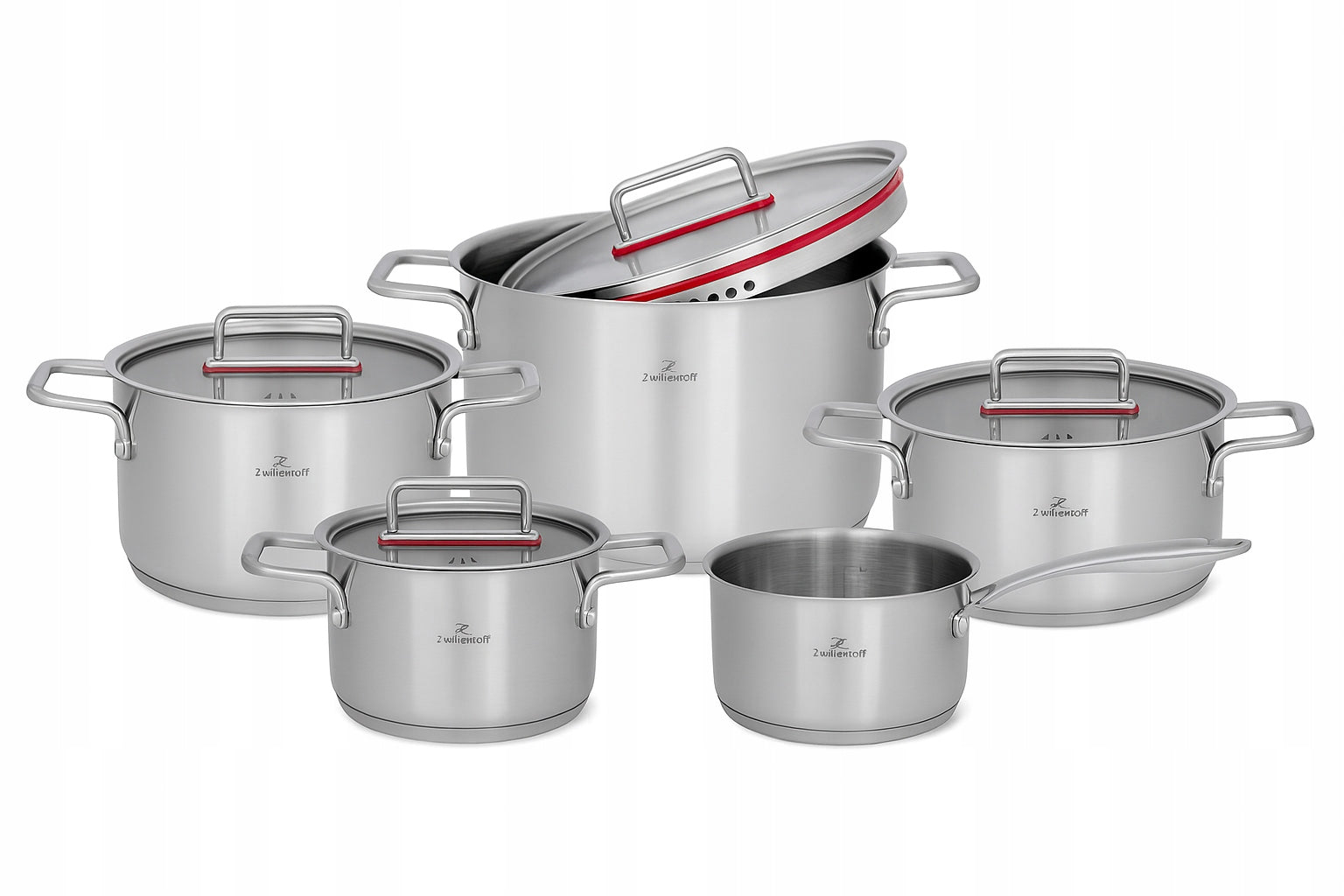 Set of pots ZWILLENTÖFF stainless steel 304 15 elements ZT-33251 Manufacturer code ZT-33251