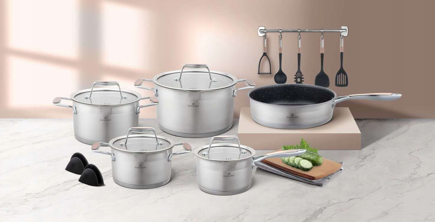 Set of pots ZWILLENTÖFF stainless steel 304 16 elements PAN 33252 Manufacturer code ZT-33252