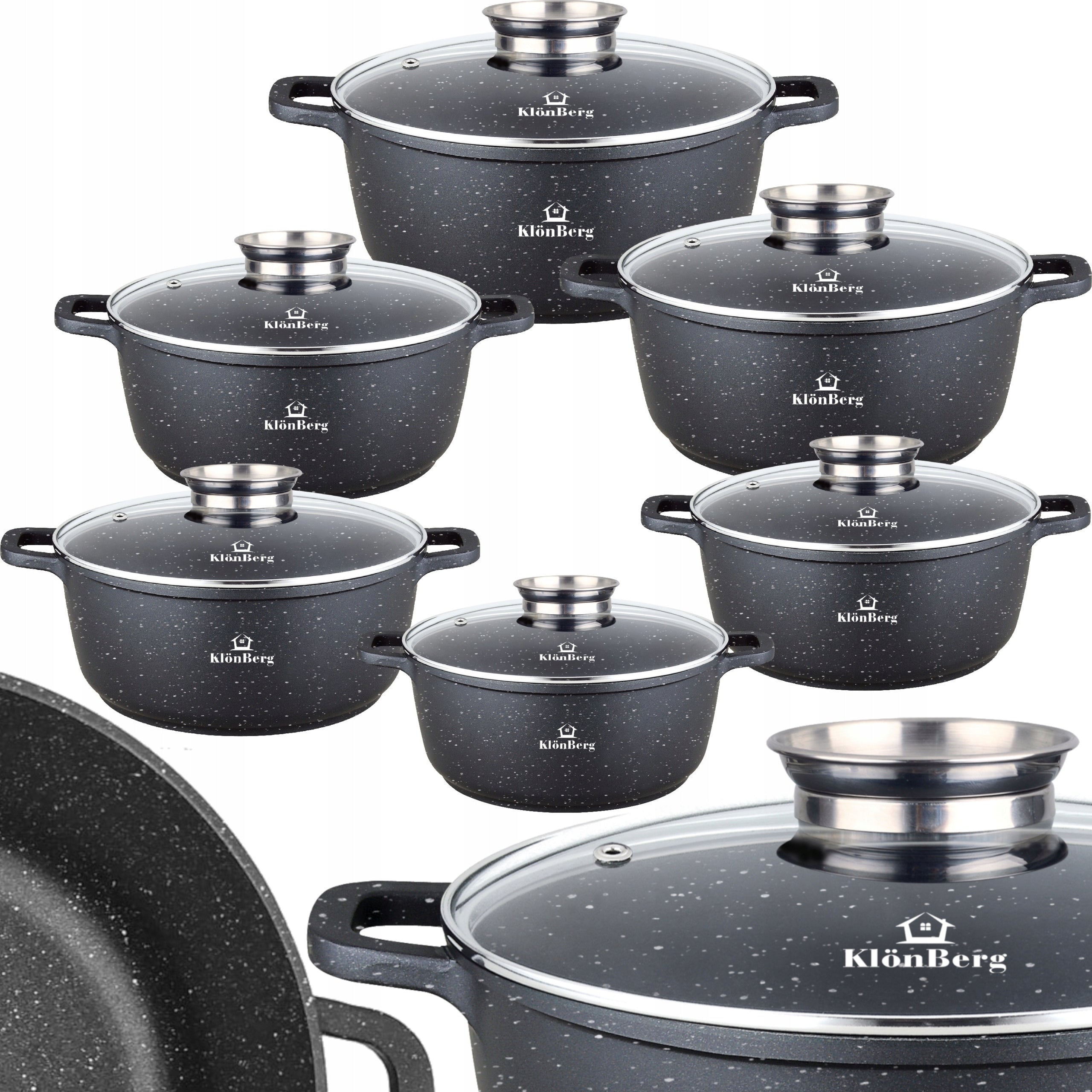 Set of pots Zillner PREMIUM aluminium 12 el. Brand Zillner