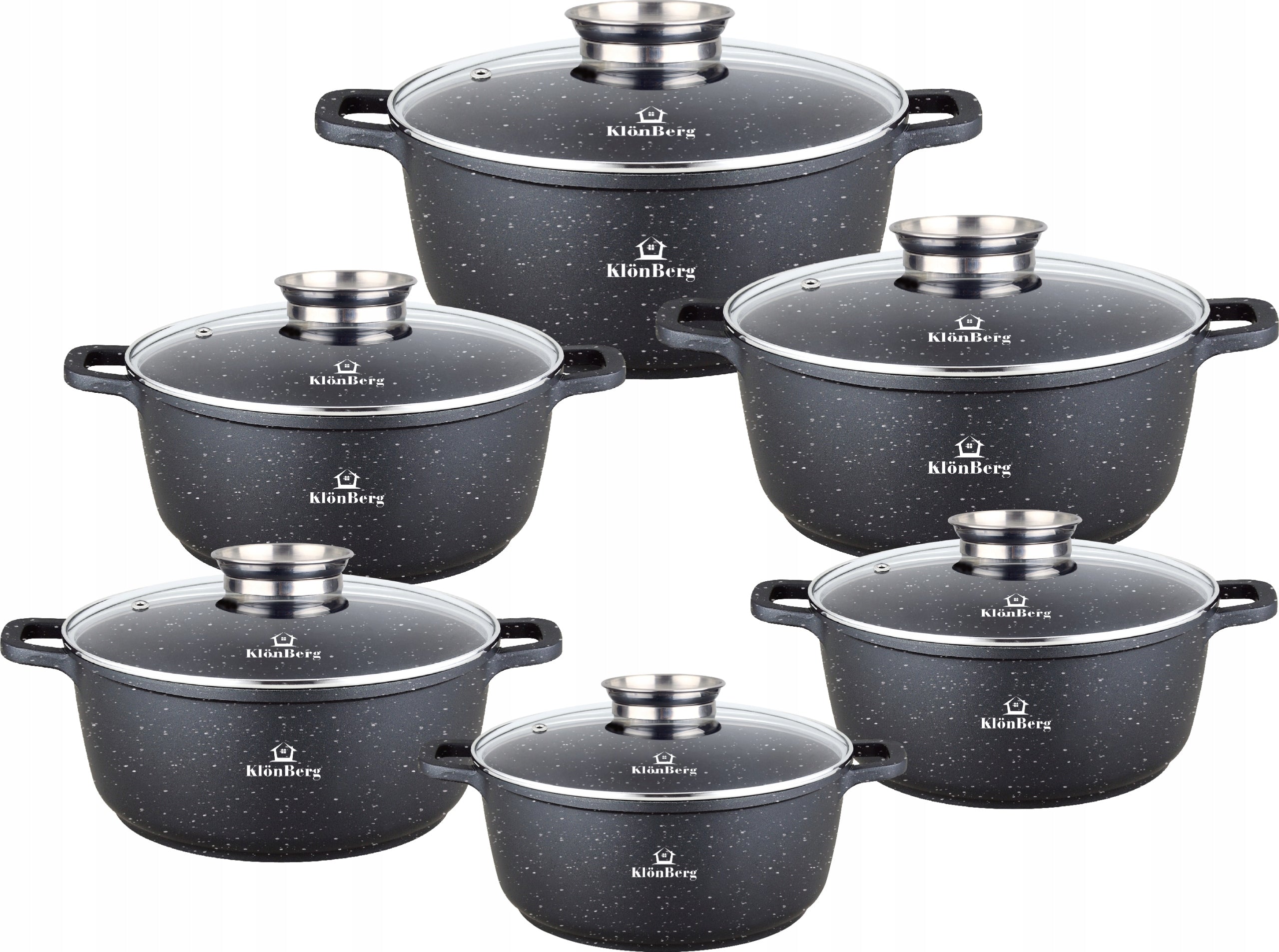 Set of pots Zillner PREMIUM aluminium 12 el.